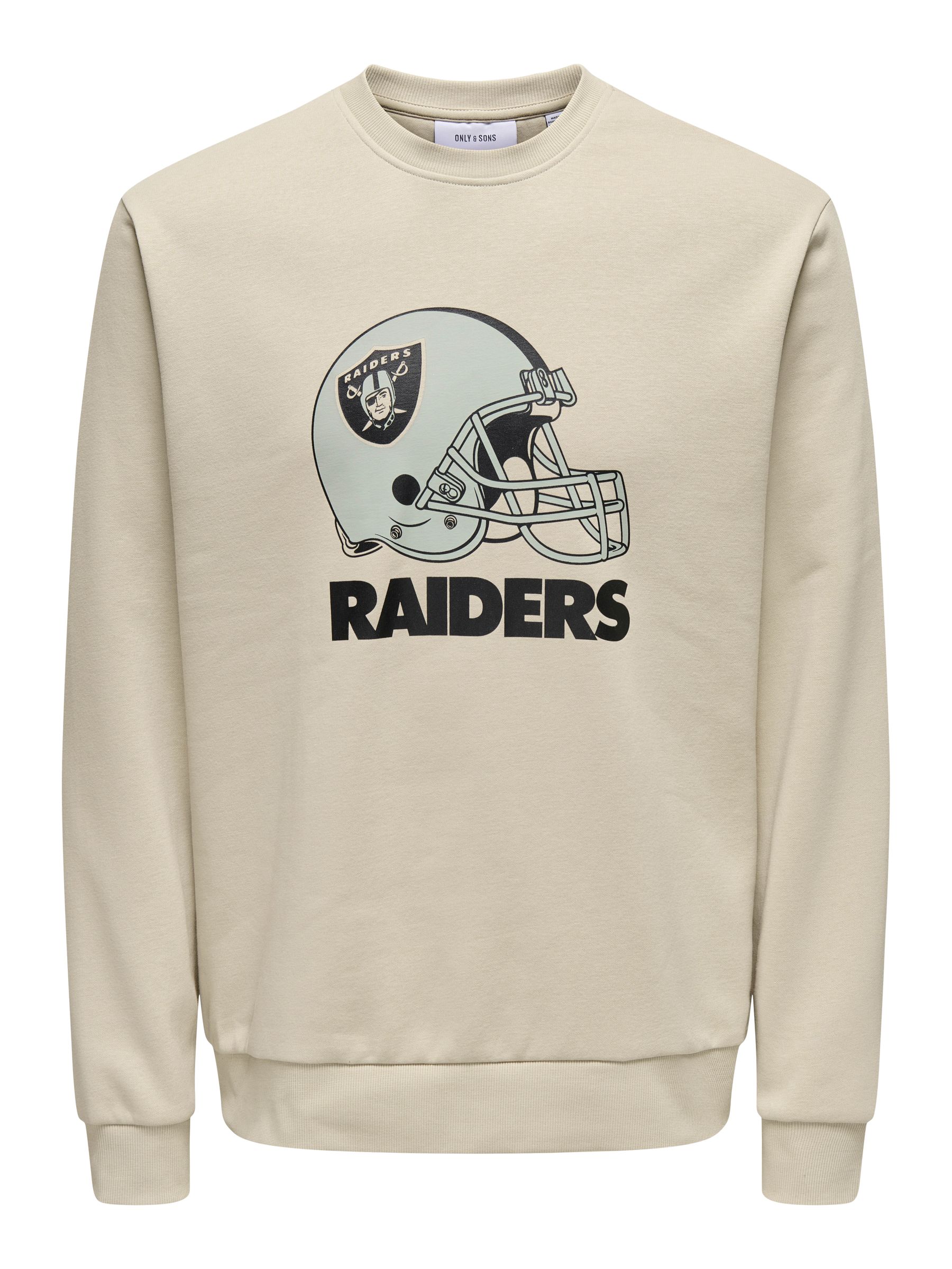 ONLY&SONS_Autumnwinter_4648577_22031838_copy.jpg Weiches Rundhals Sweatshirt Eagles / Raiders Langarm Pullover