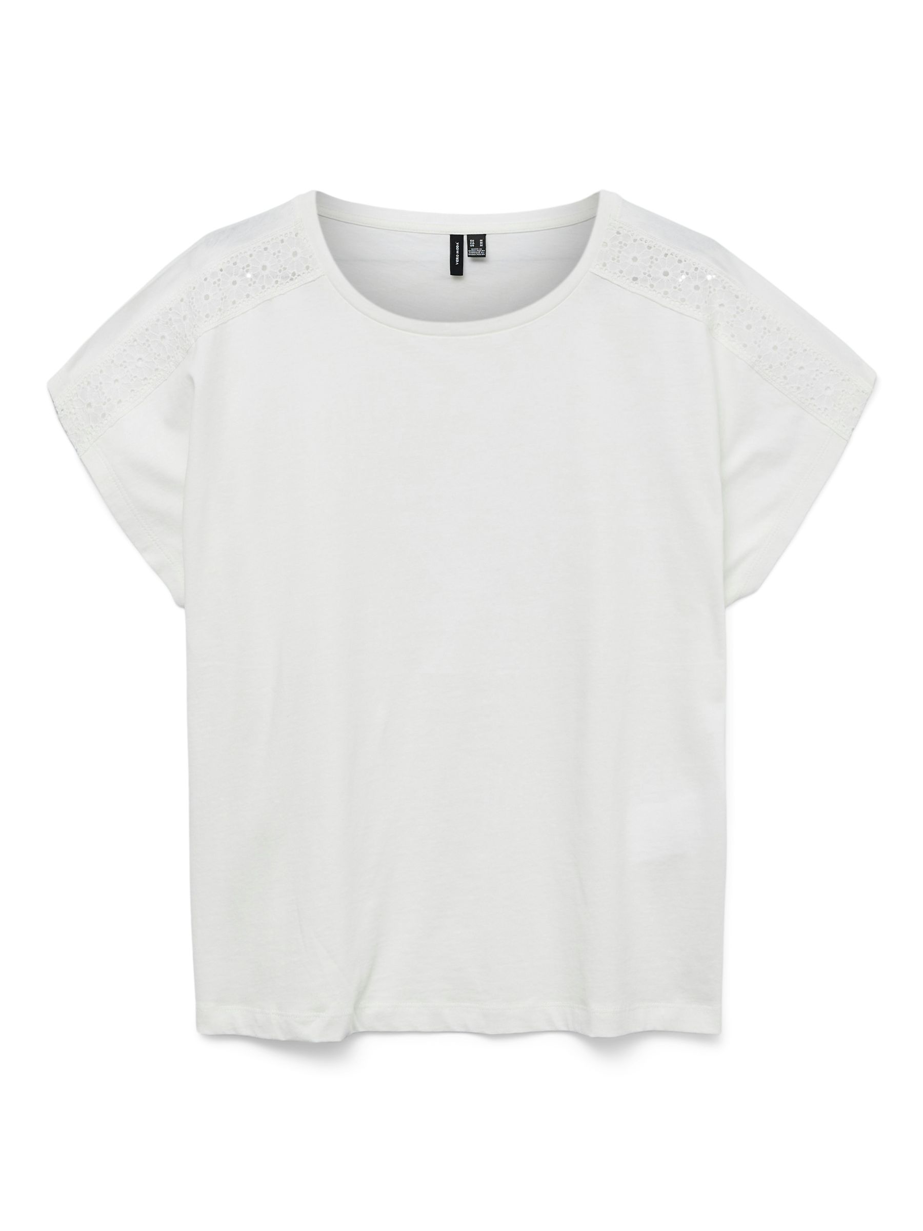 VERO-MODA_Springsummer_4689370_10325735.jpg Trendiges Sommer Shirt mit Spitze Rundhals