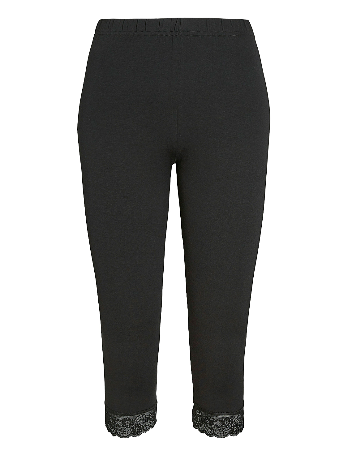 Kurze Leggings Spitzen-Details Hose Kurze Leggings Spitzen-Details Hose