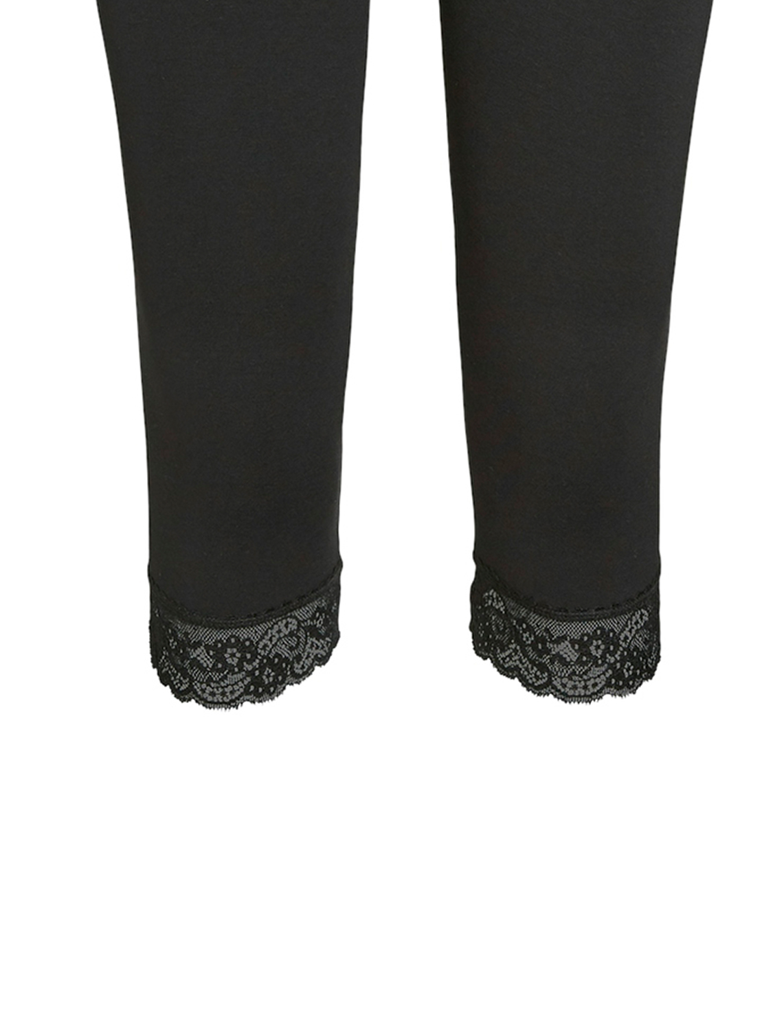 Kurze Leggings Spitzen-Details Hose Kurze Leggings Spitzen-Details Hose