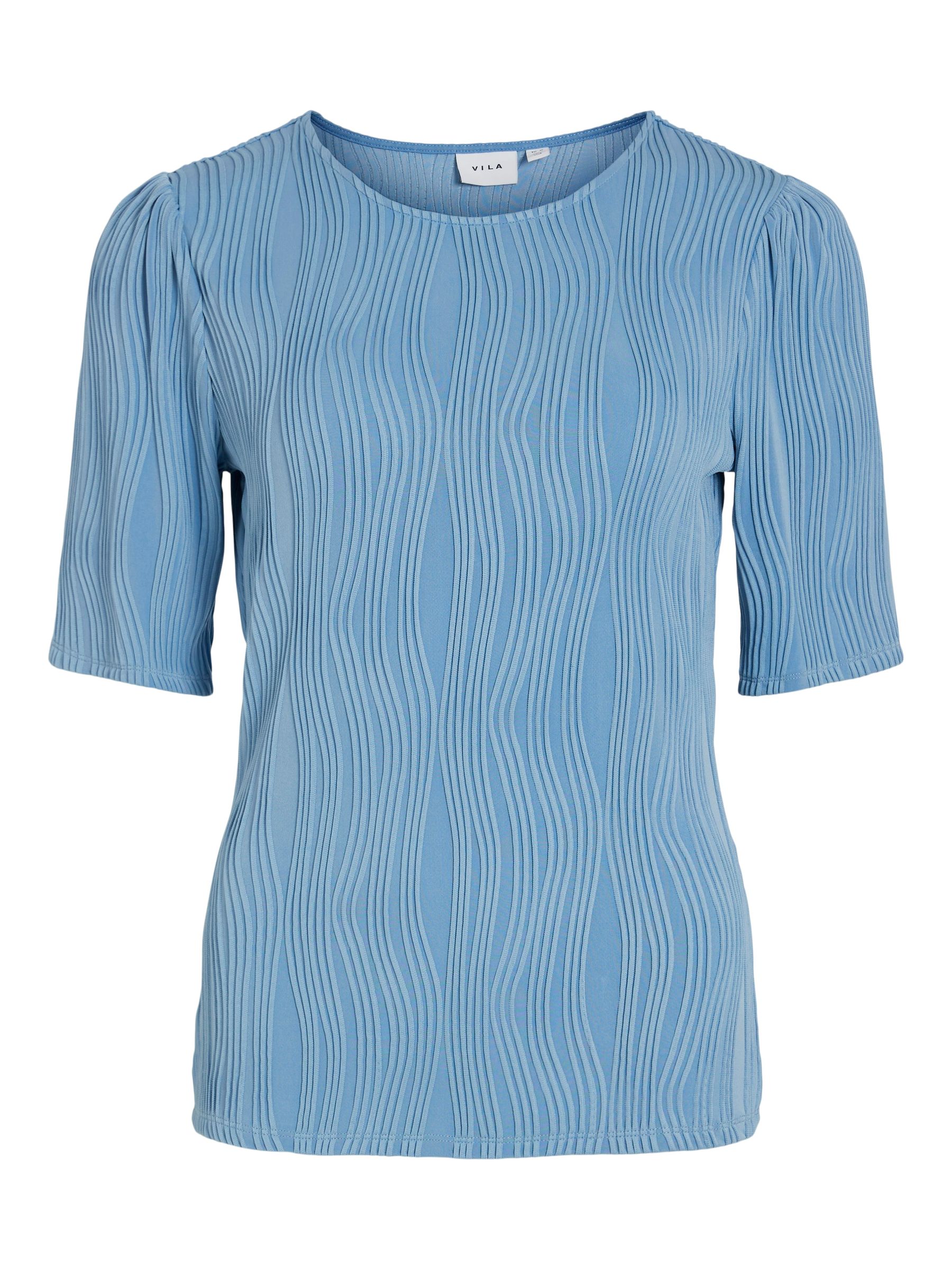 VILA_SpringSummer2025_4681032_14104164.jpg Modernes Shirt mit Strukturmuster Design