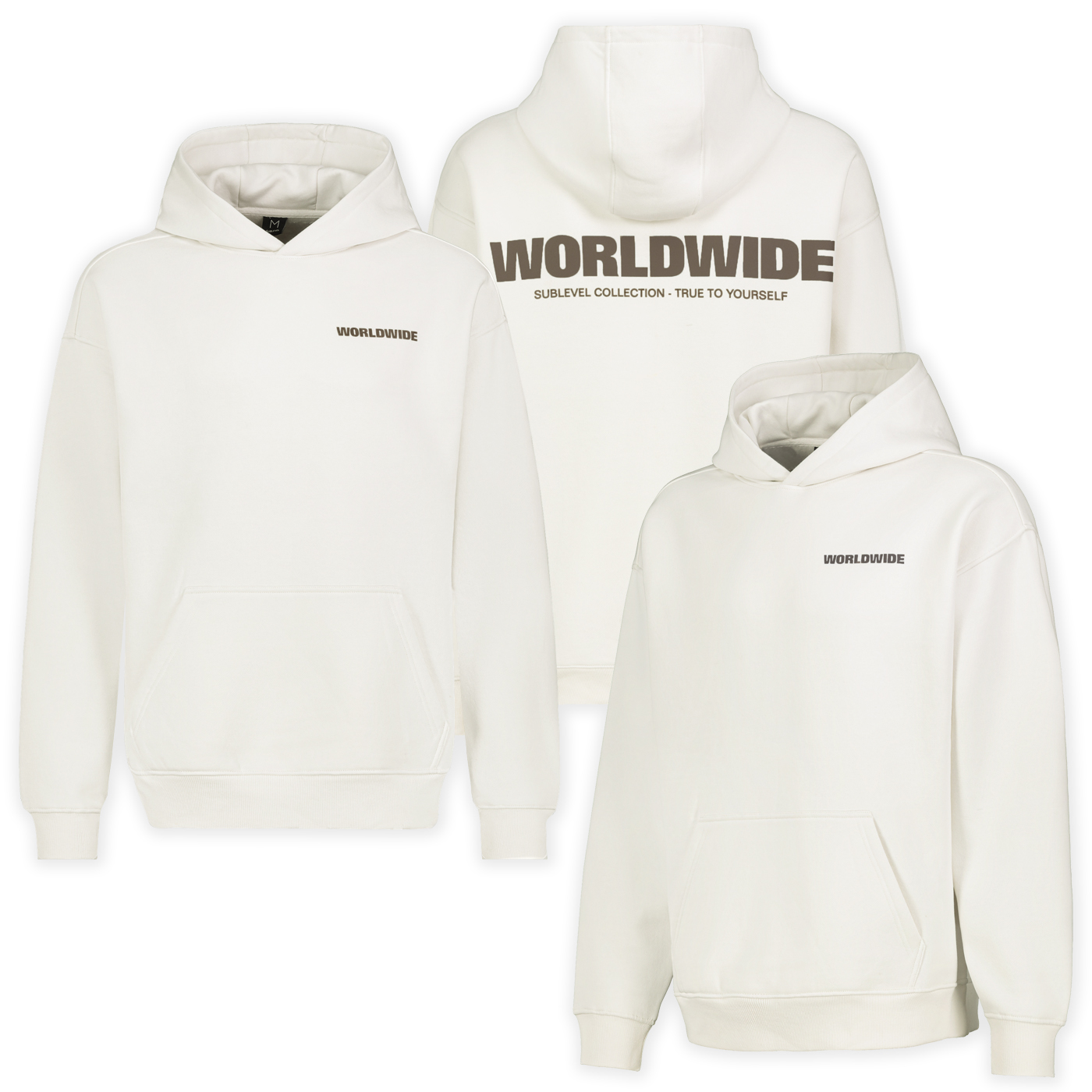 H10600T21453B1_001.jpg Kapuzenpullover mit Kängurutasche und Logoprint