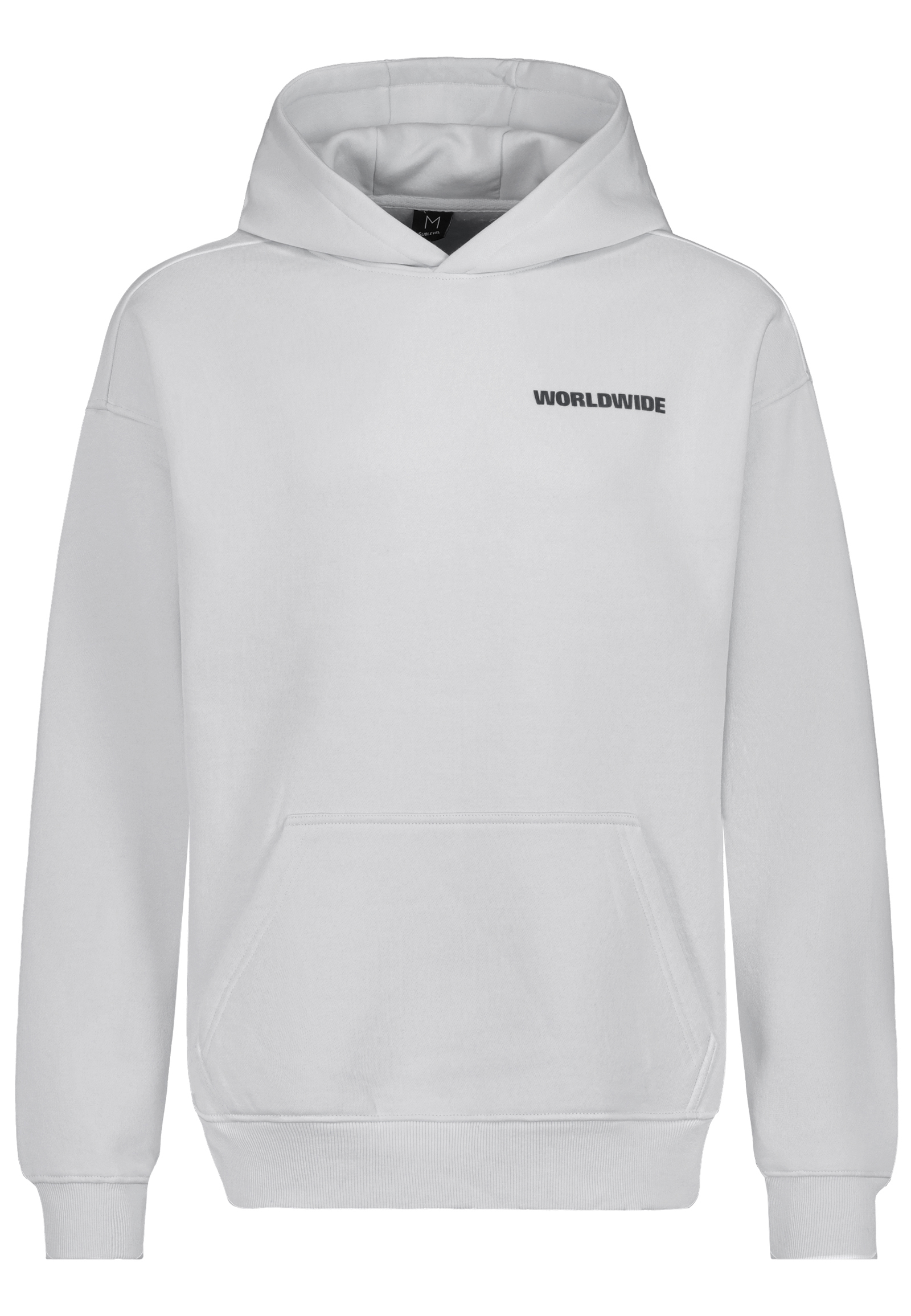 H10600T21453F_23200_V.jpg Kapuzenpullover mit Kängurutasche und Logoprint