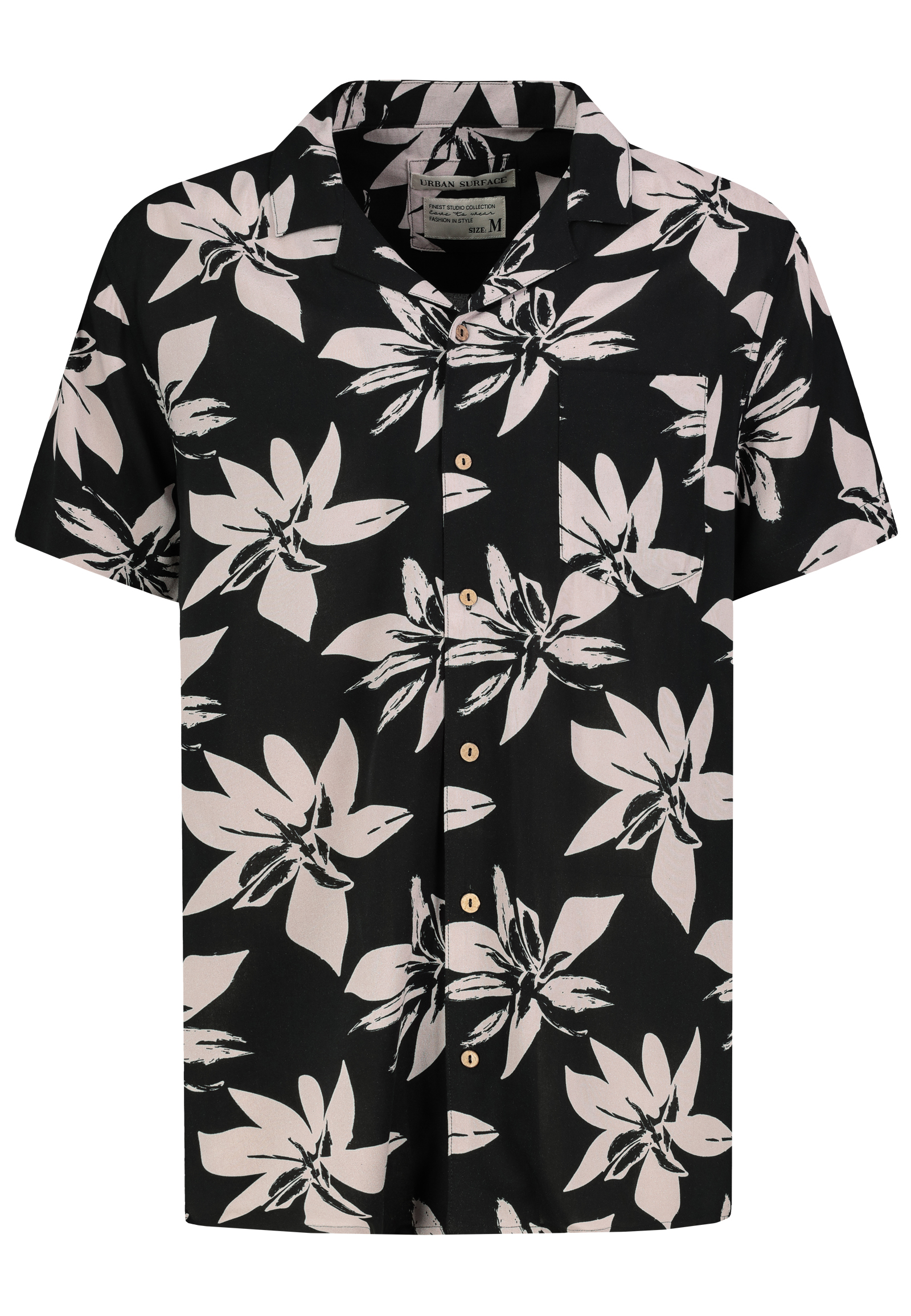 H73771M10979P_19200_V.jpg Viskose Kurzarm-Hemd mit abstraktem Tropical Design Muster