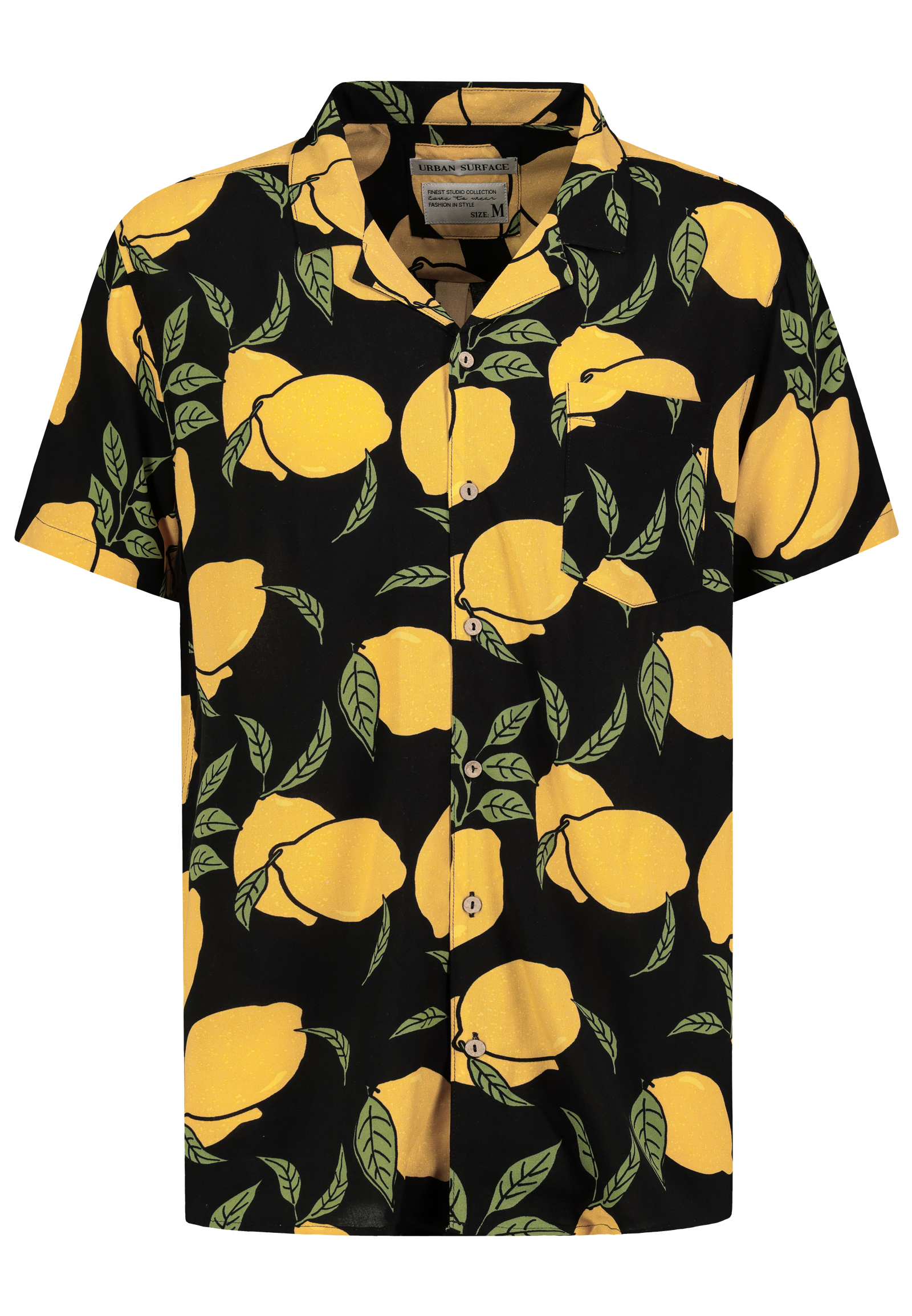 H73771M10979P_24001_V.jpg Viskose Kurzarm-Hemd mit abstraktem Tropical Design Muster