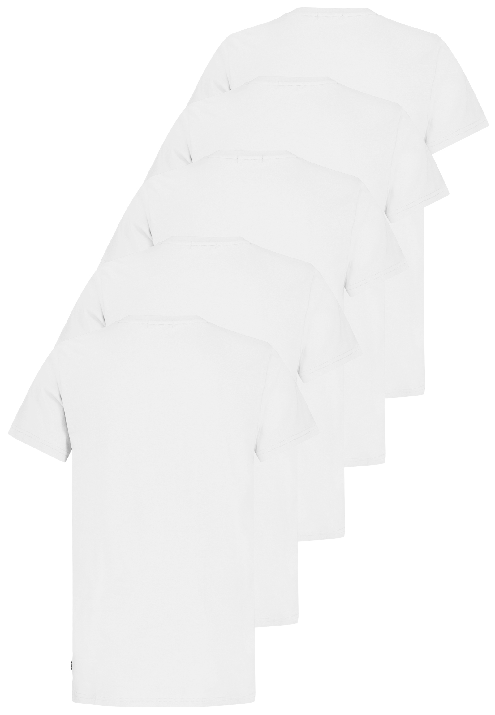 H12022Z22500C1PK5_22000_H.jpg 5er-Pack Rundhals Basic T-Shirts Kurzarm