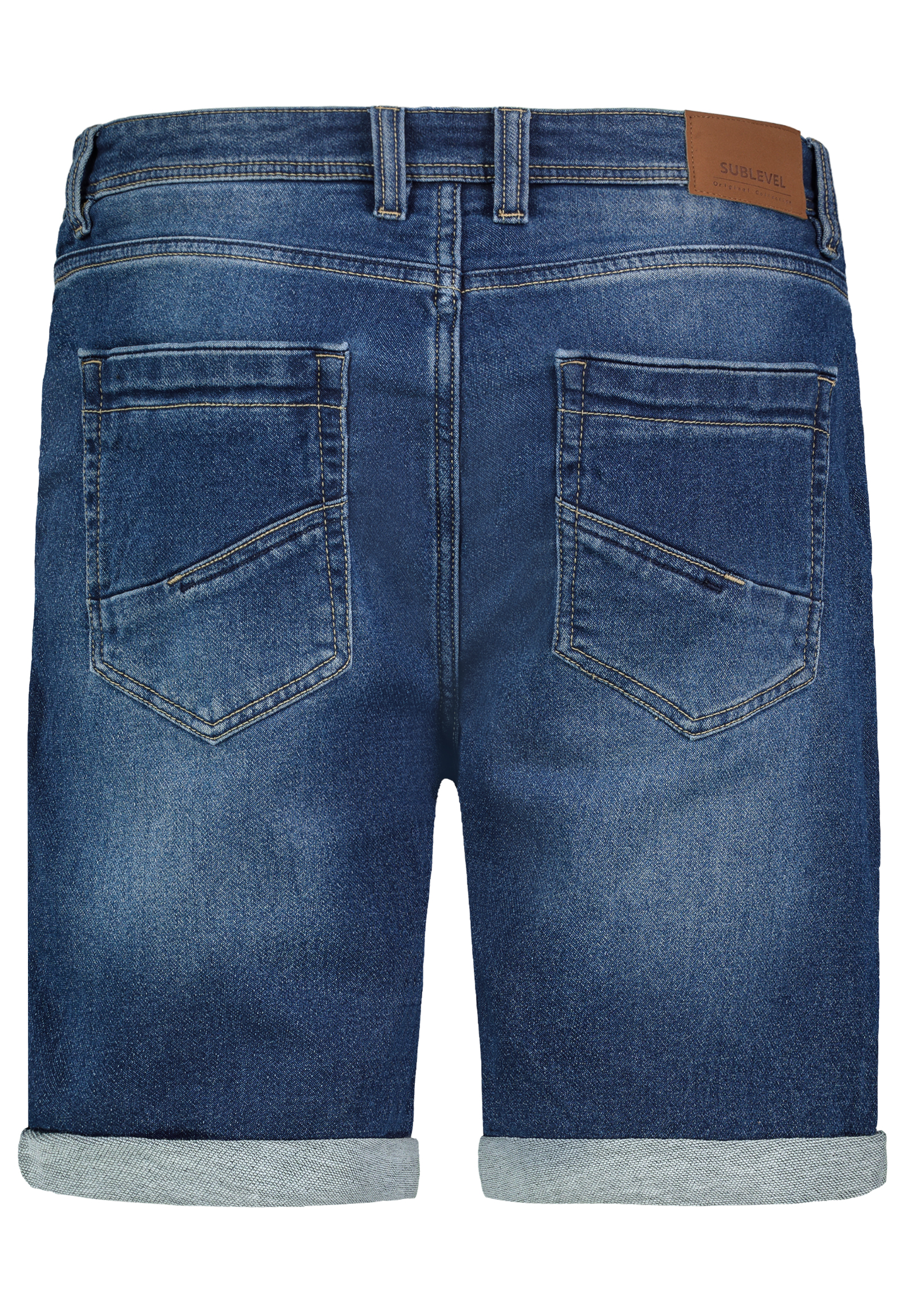 H13244BC61306KD84_19400_H.jpg Denim Bermuda Jeansshorts mit Umschlag Saum