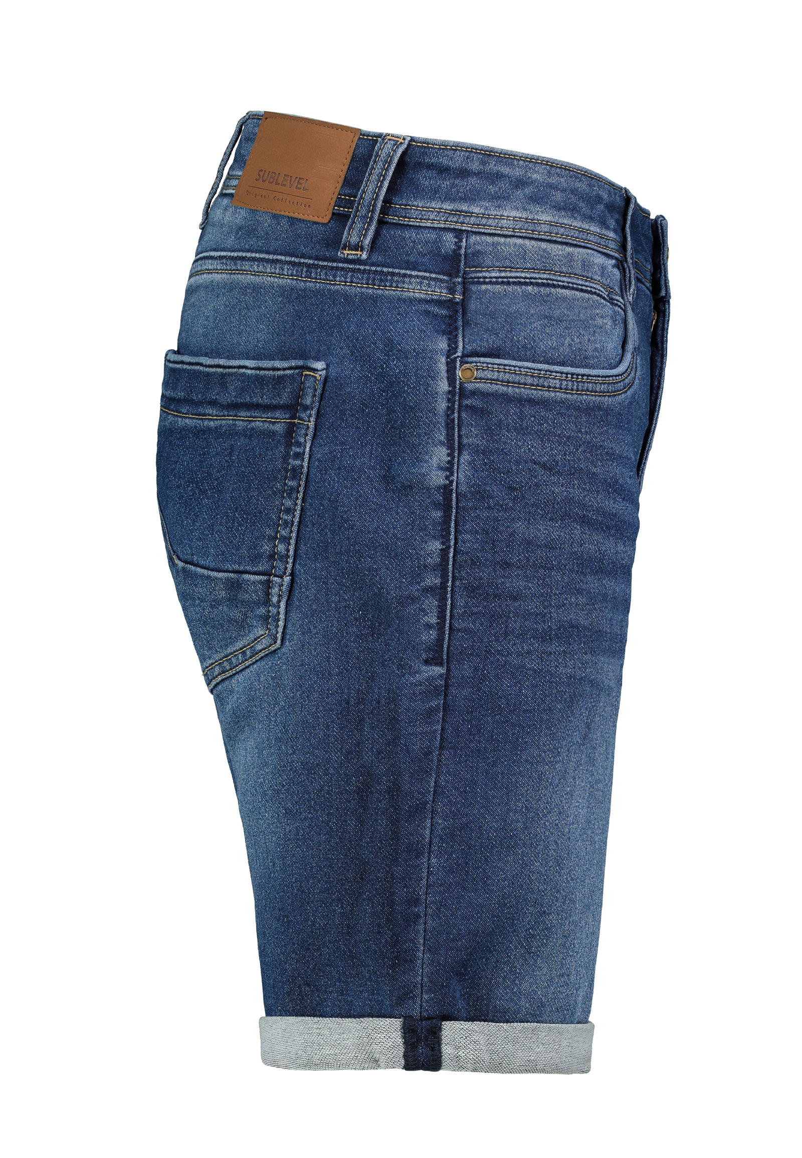 H13244BC61306KD84_19400_S1.jpg Denim Bermuda Jeansshorts mit Umschlag Saum