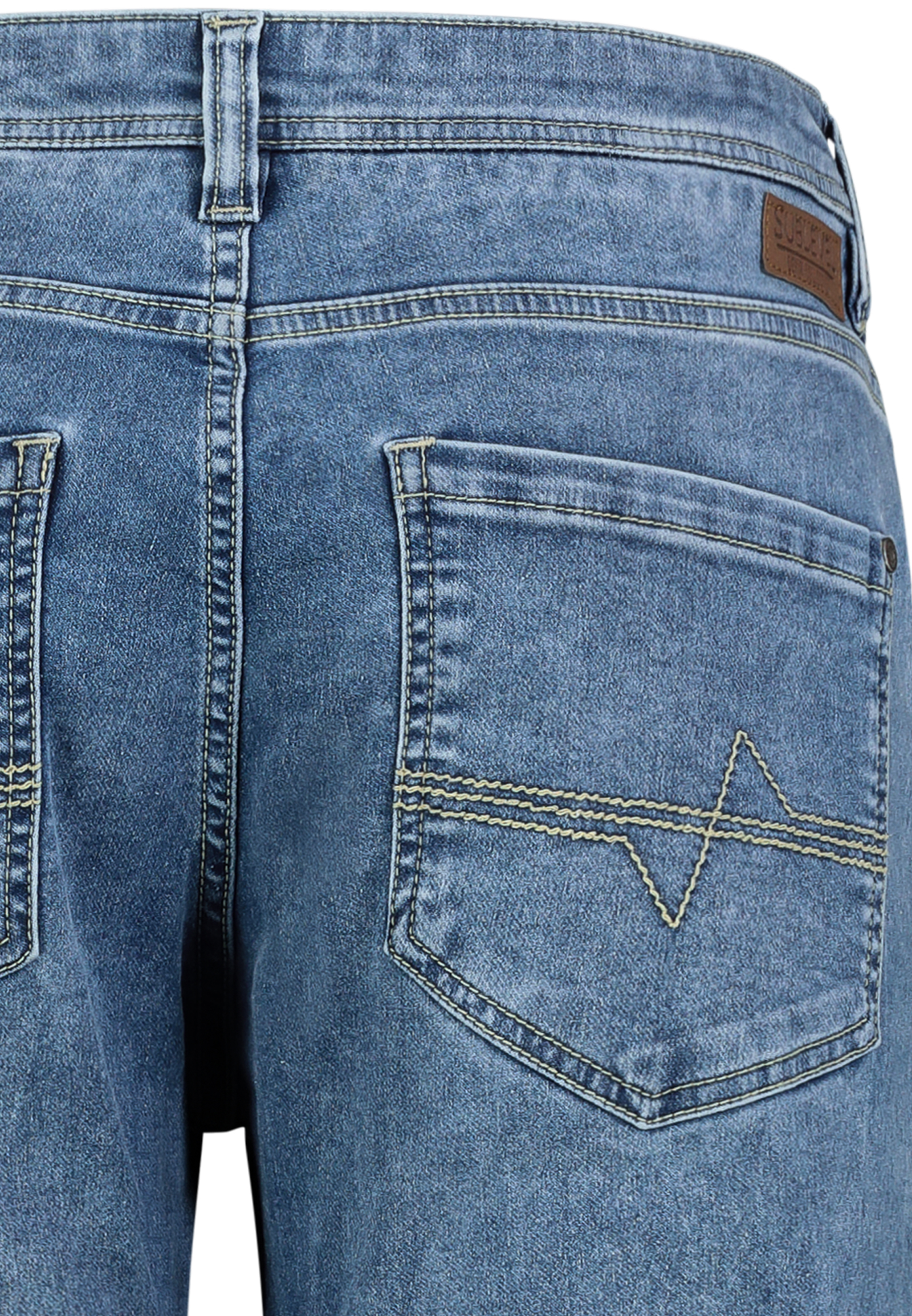H13245BD62454D11NO_19400_D3.jpg Slim Fit Jeans Used Denim Waschung Tunnelzug Sommer