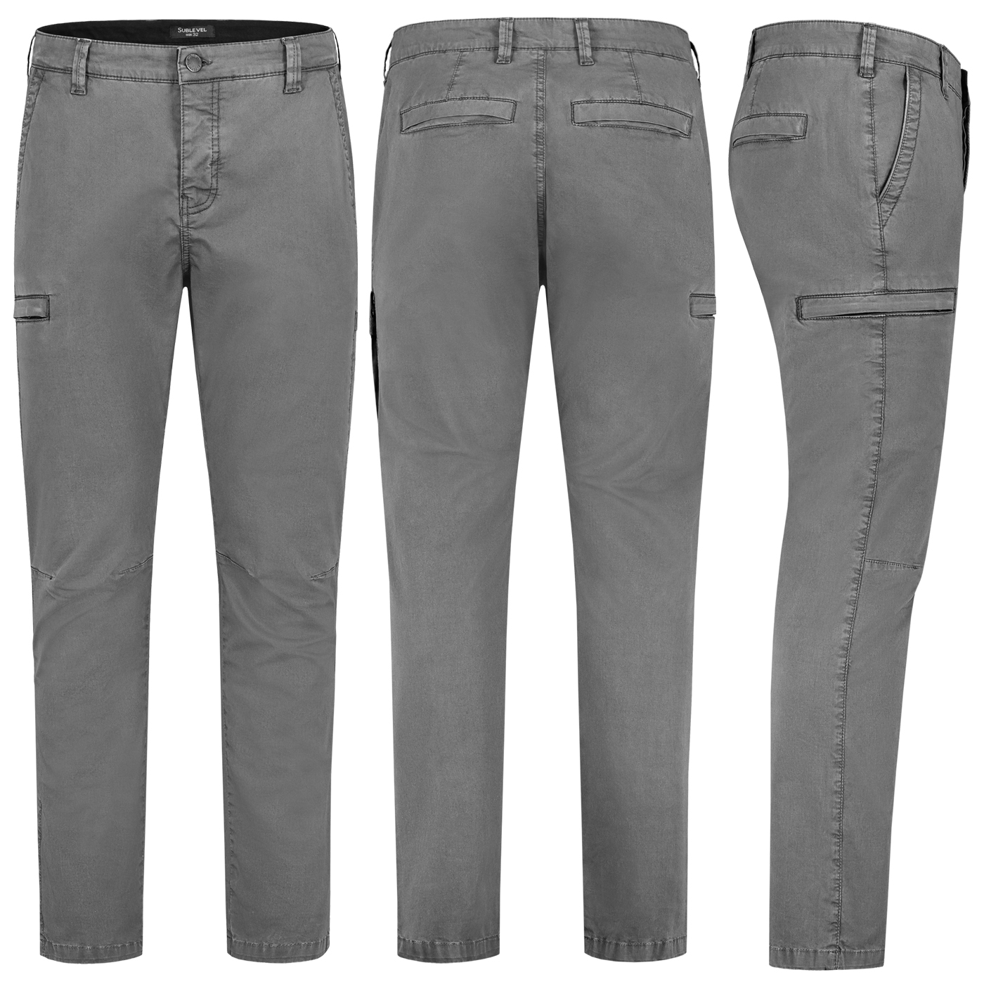 H64067BD62440A2NO_001.jpg Feine Chino Hose mit Cargotasche