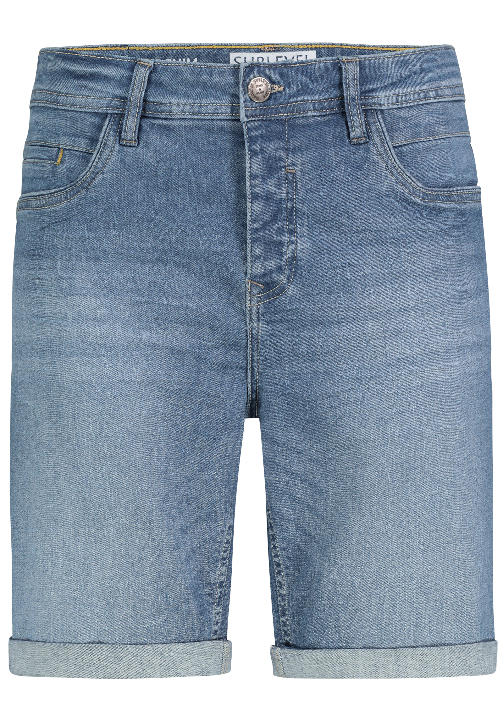 H85077BD62495KL193_19200_V.jpg Bermuda Jeans-Shorts mit umgeschlagenem Saum