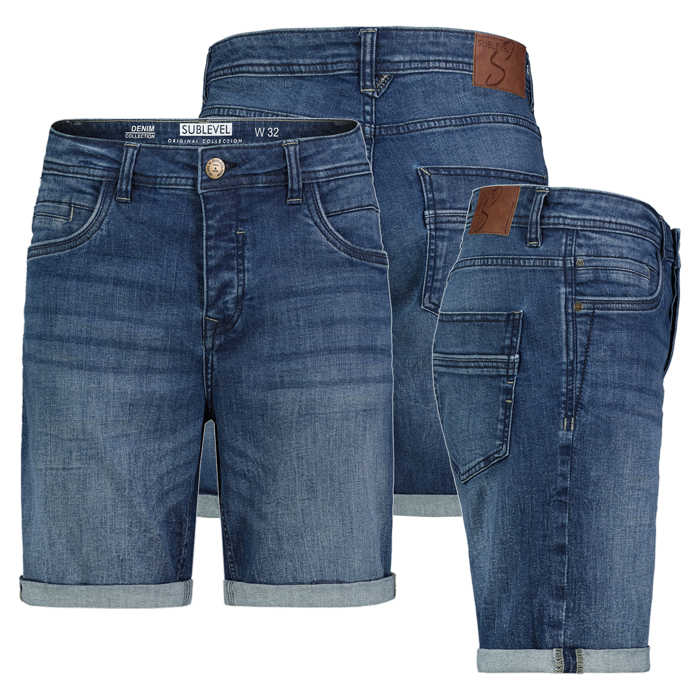 H85077BD62495KM306_001.jpg Bermuda Jeans-Shorts mit umgeschlagenem Saum