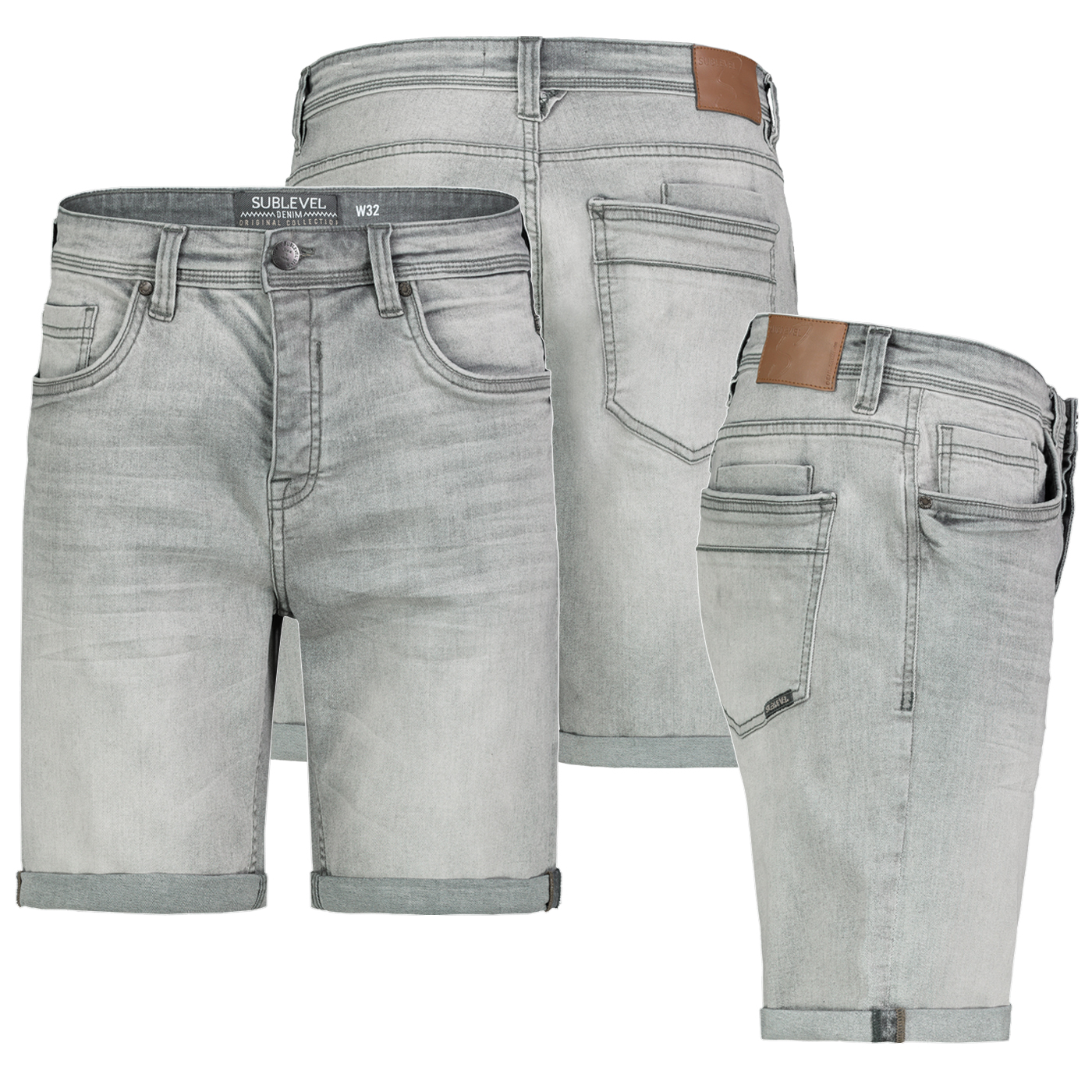 H85073BE62369KG120_001.jpg Bermuda Jeansshorts in Used-Look