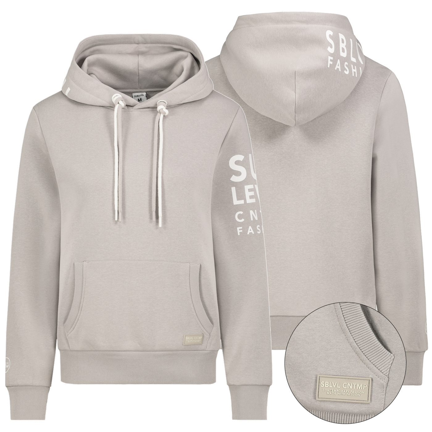 D10600T02690A2NO_001.jpg Kapuzenpullover mit Kängurutasche und Logoprint