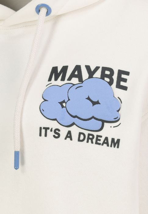 Sublevel Hoodie mit It is what it is Schriftzug Print – Weiß, Bild 5