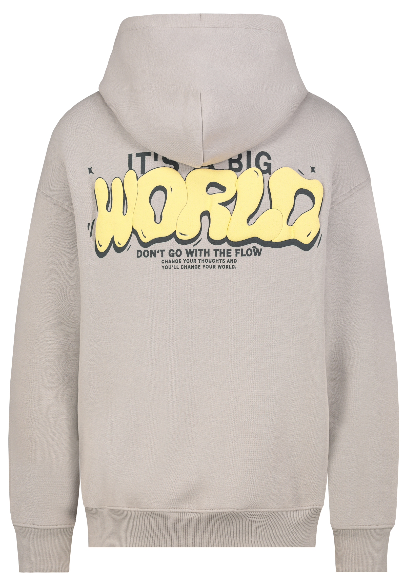 Sublevel Hoodie mit It is what it is Schriftzug Print – Beige, Bild 2