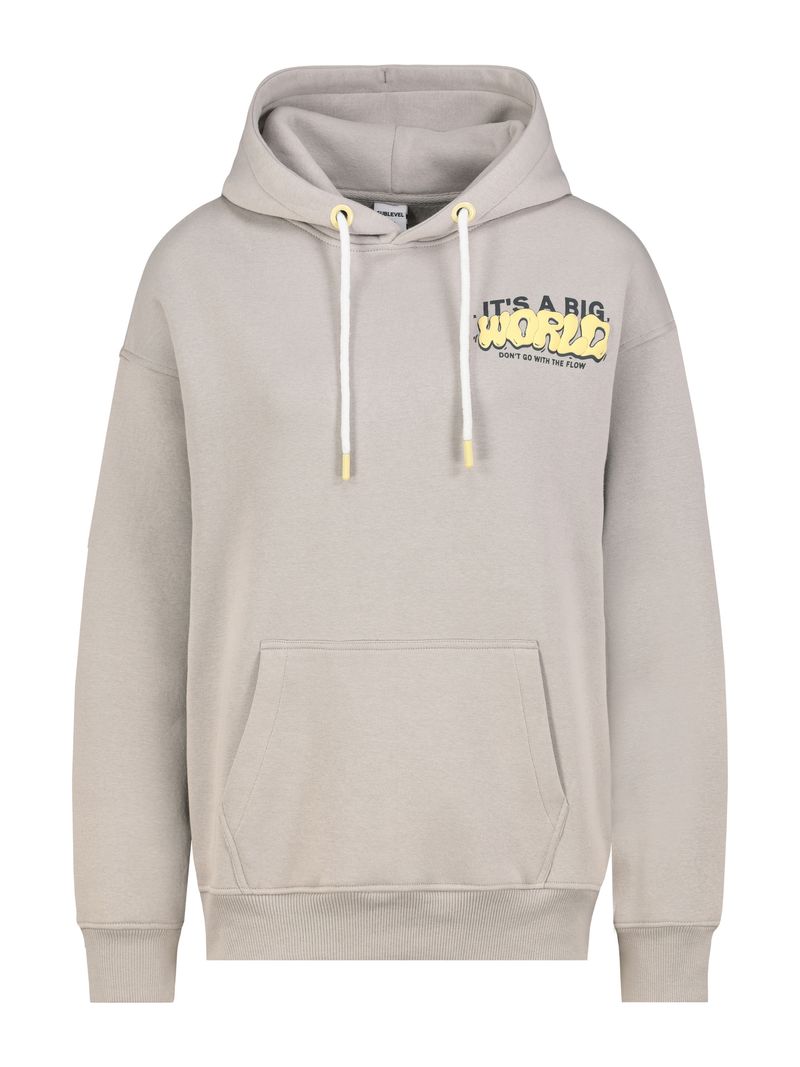 Sublevel Hoodie mit It is what it is Schriftzug Print – Beige, Bild 1