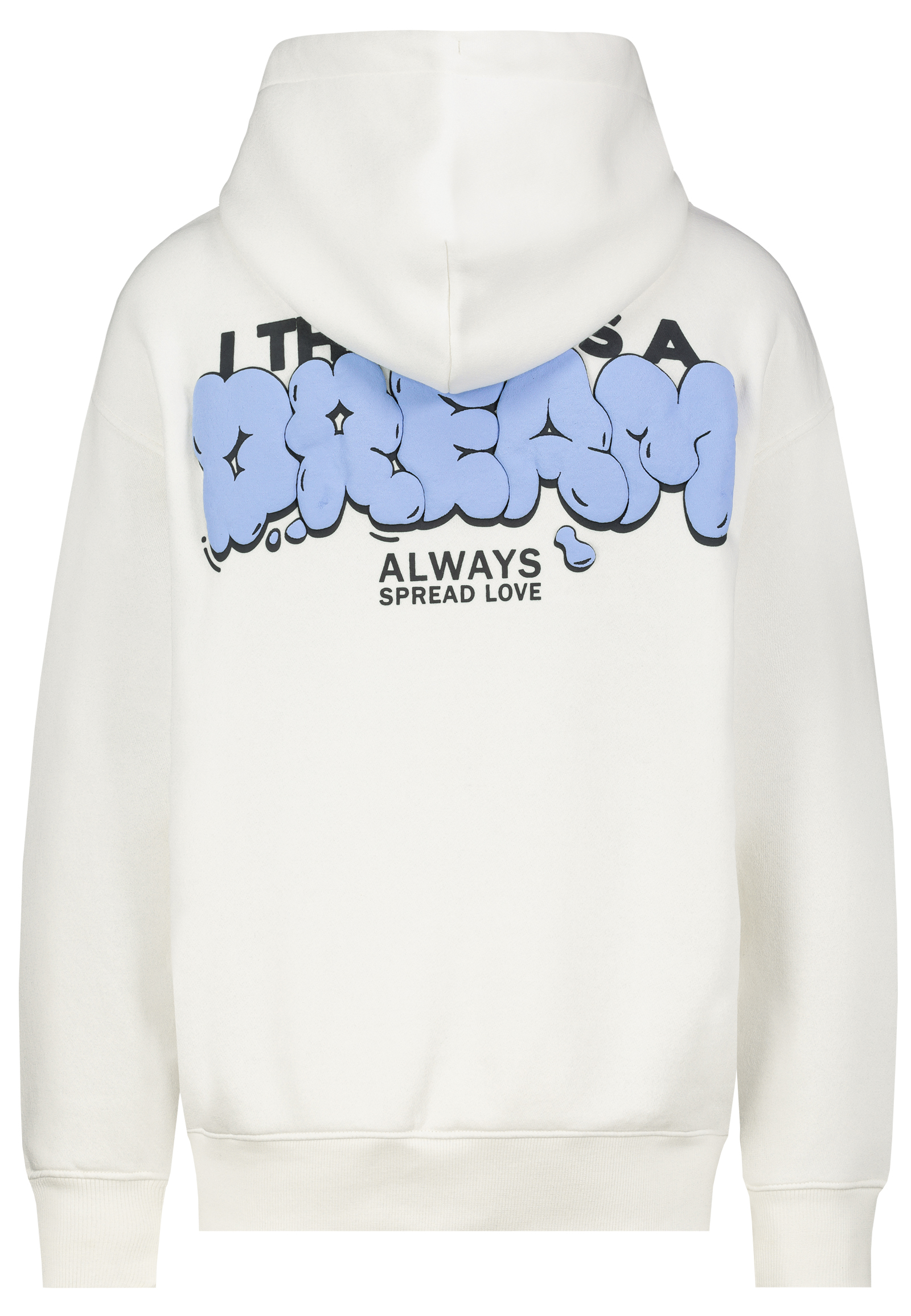 Sublevel Hoodie mit It is what it is Schriftzug Print – Weiß, Bild 2