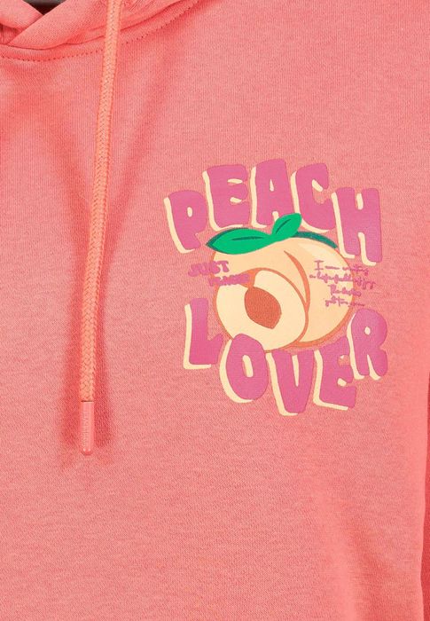 Sublevel Hoodie mit Spread Your Love Schriftzug – Rot, Bild 5