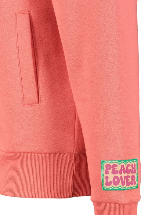 Sublevel Hoodie mit Spread Your Love Schriftzug – Rot, Bild 4