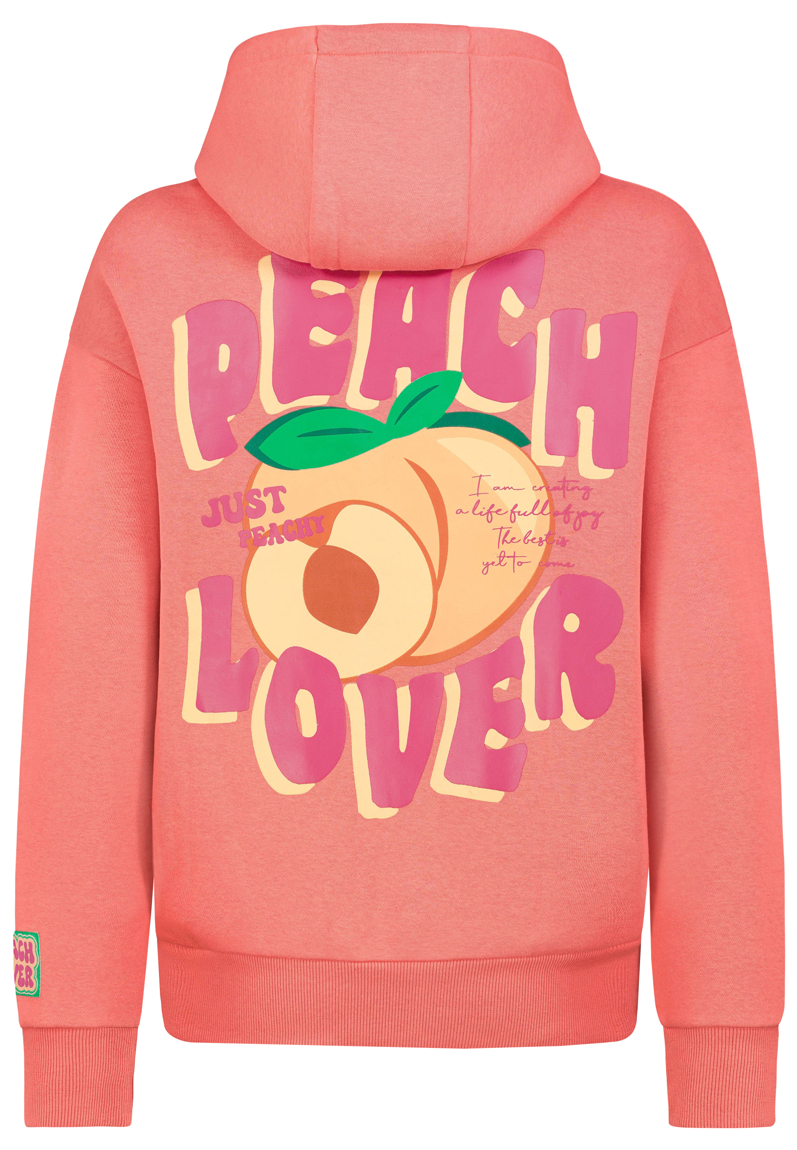 Sublevel Hoodie mit Spread Your Love Schriftzug – Rot, Bild 2