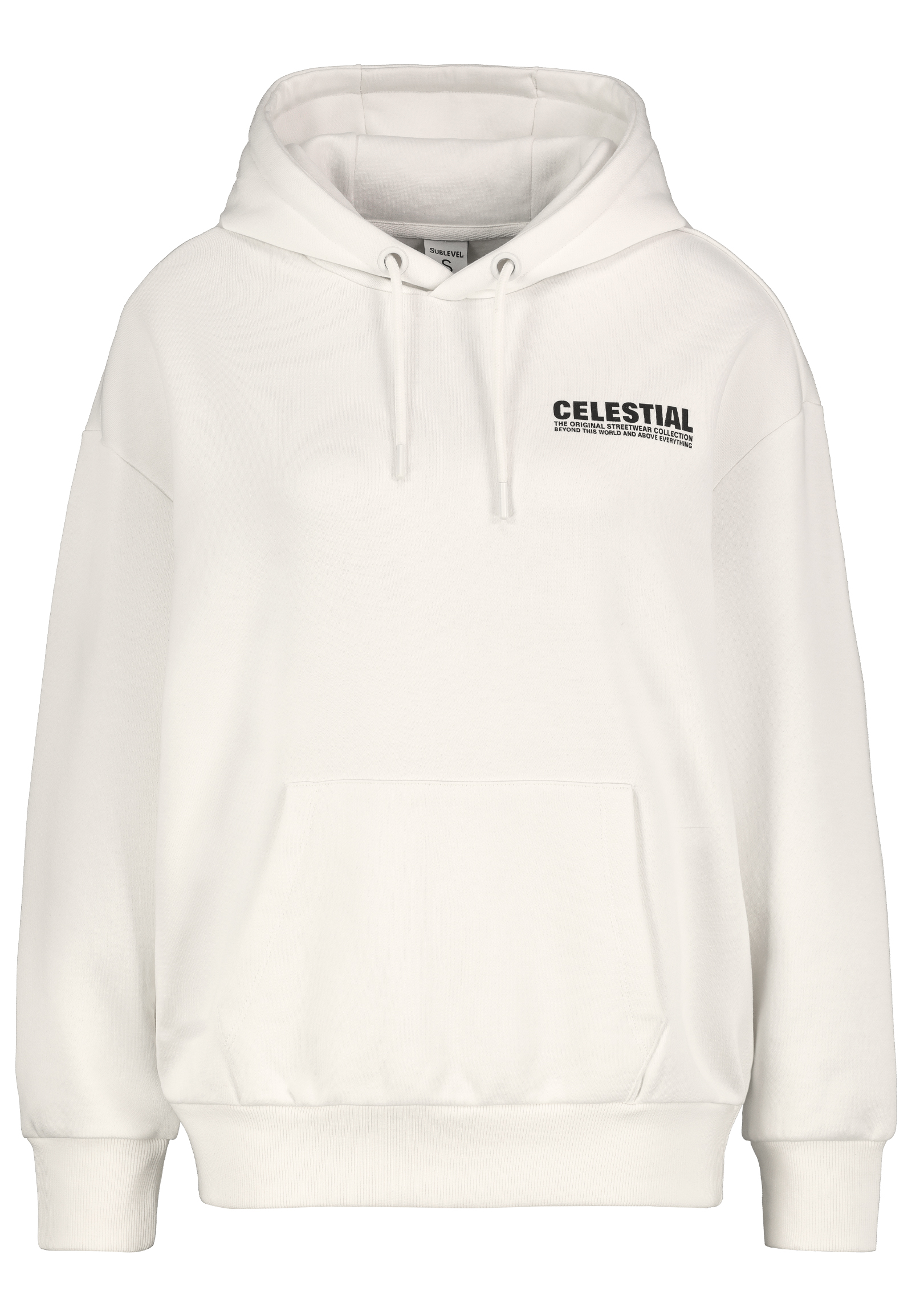 D10608BC02681A_22000_V.jpg Kapuzenpullover mit Kängurutasche und Slogan-Print