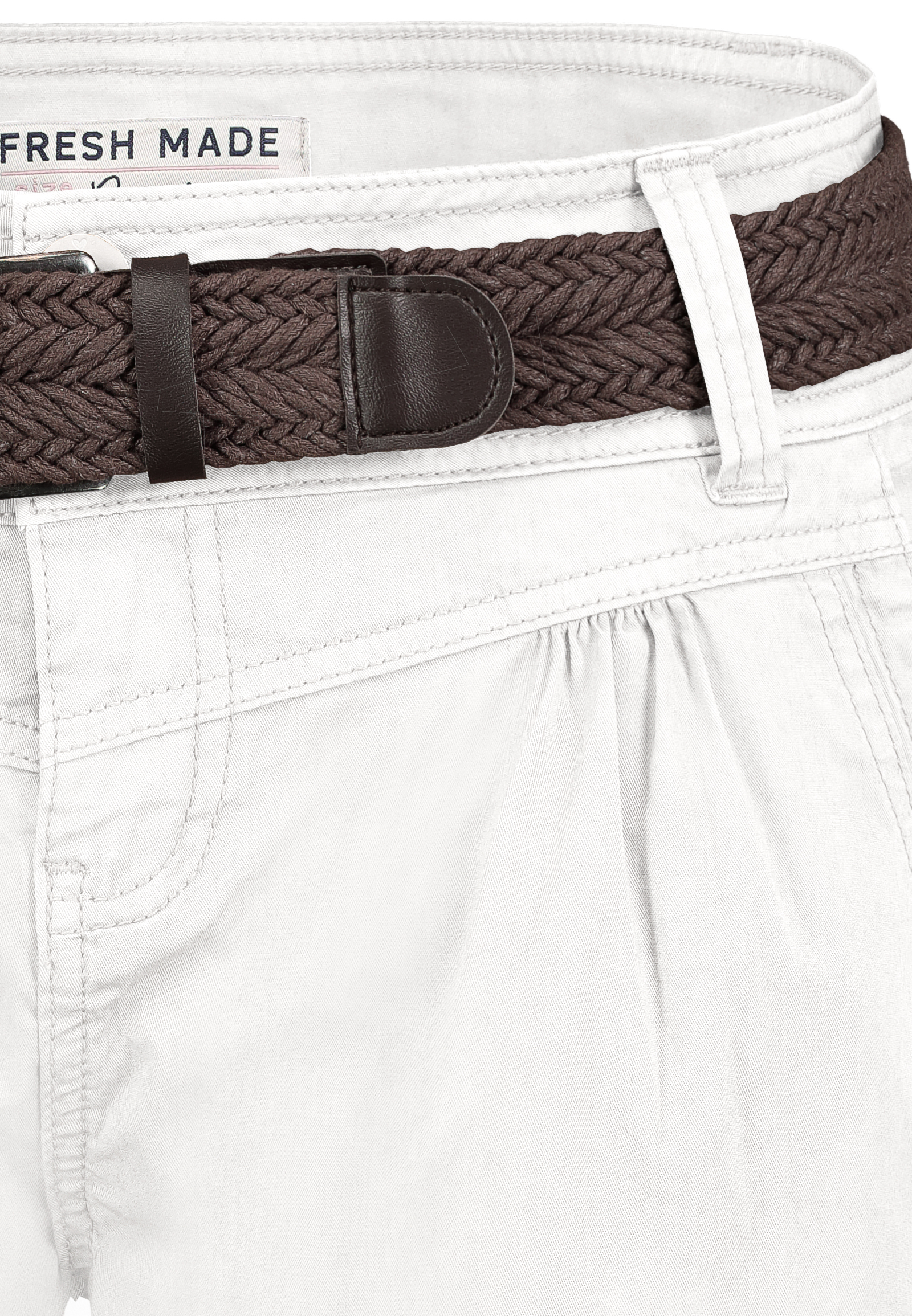 D60530Z60080ZA1_22000_D1.jpg Bermuda Chinoshorts mit geflochtenem Gürtel und Taschen
