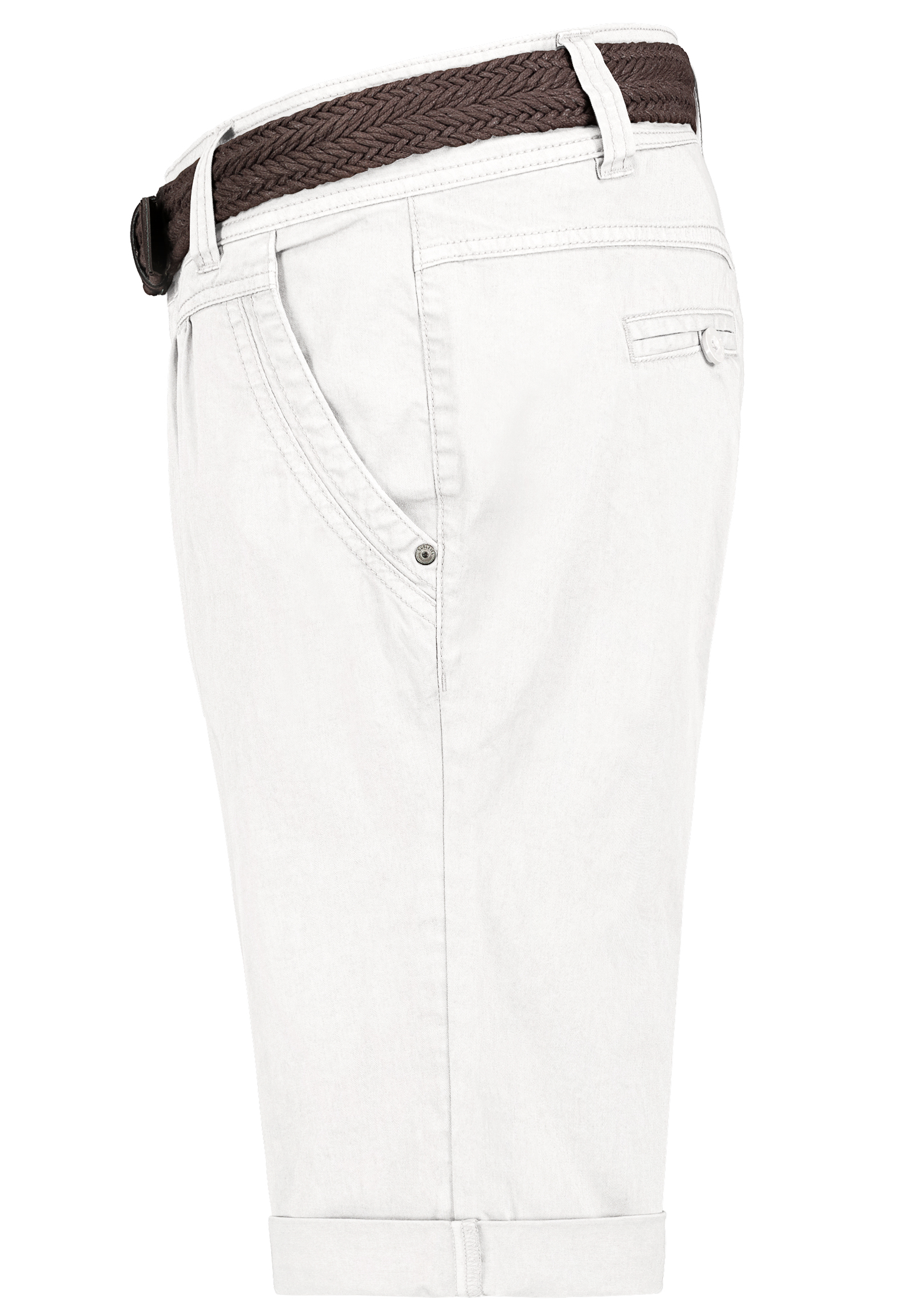 D60530Z60080ZA1_22000_S2.jpg Bermuda Chinoshorts mit geflochtenem Gürtel und Taschen