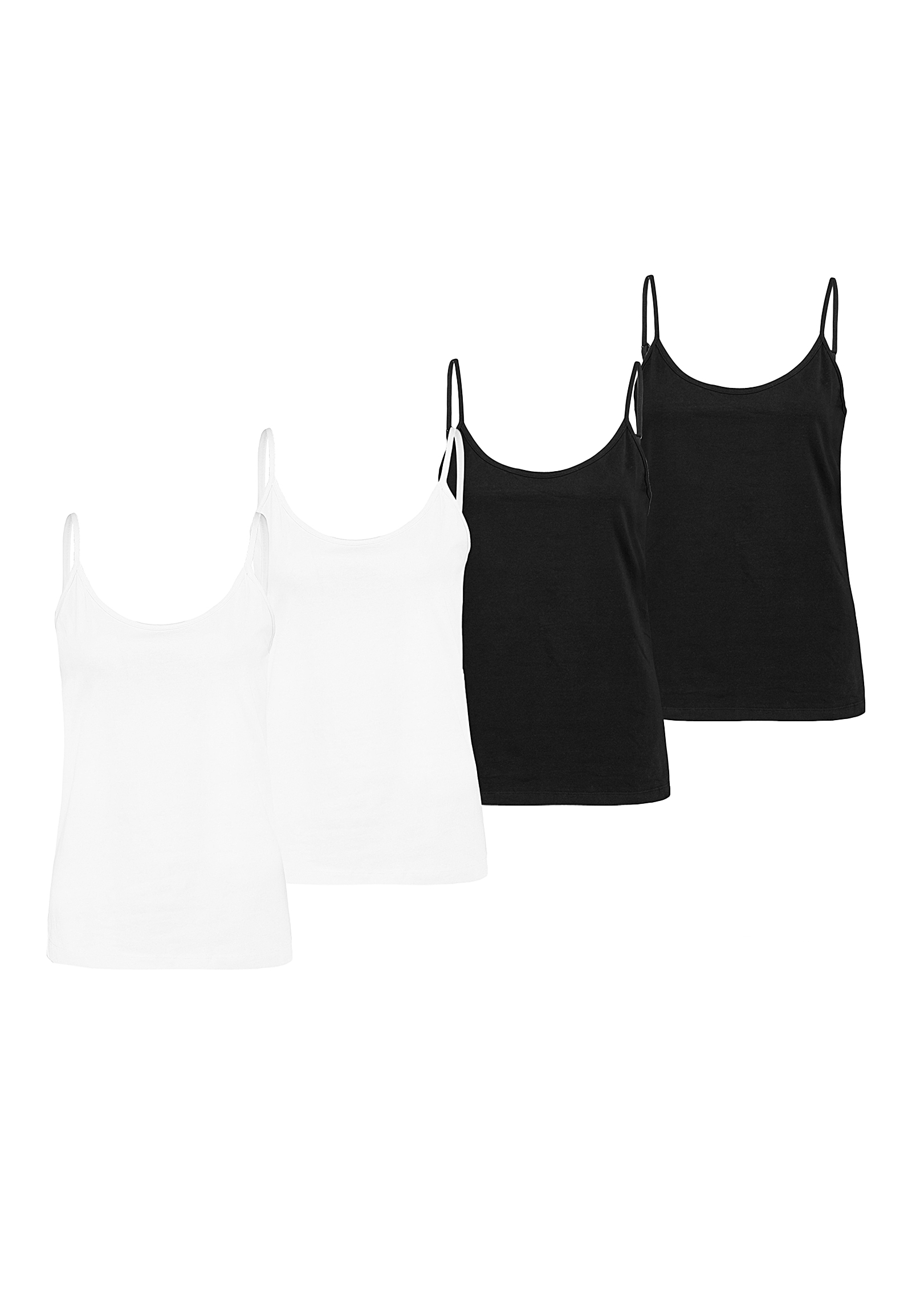 Basic Jersey Tanktop verstellbare Spaghettiträger Basic Jersey Tanktop verstellbare Spaghettiträger