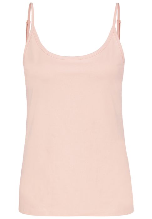 Sublevel Basic Jersey Tanktop verstellbare Spaghettiträger – Schwarz-Grün, Bild 6