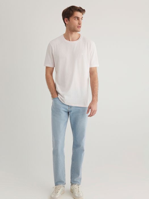 Mavi mavi T-Shirt mit Rundhalsausschnitt und Logo – Altrosa, Bild 4