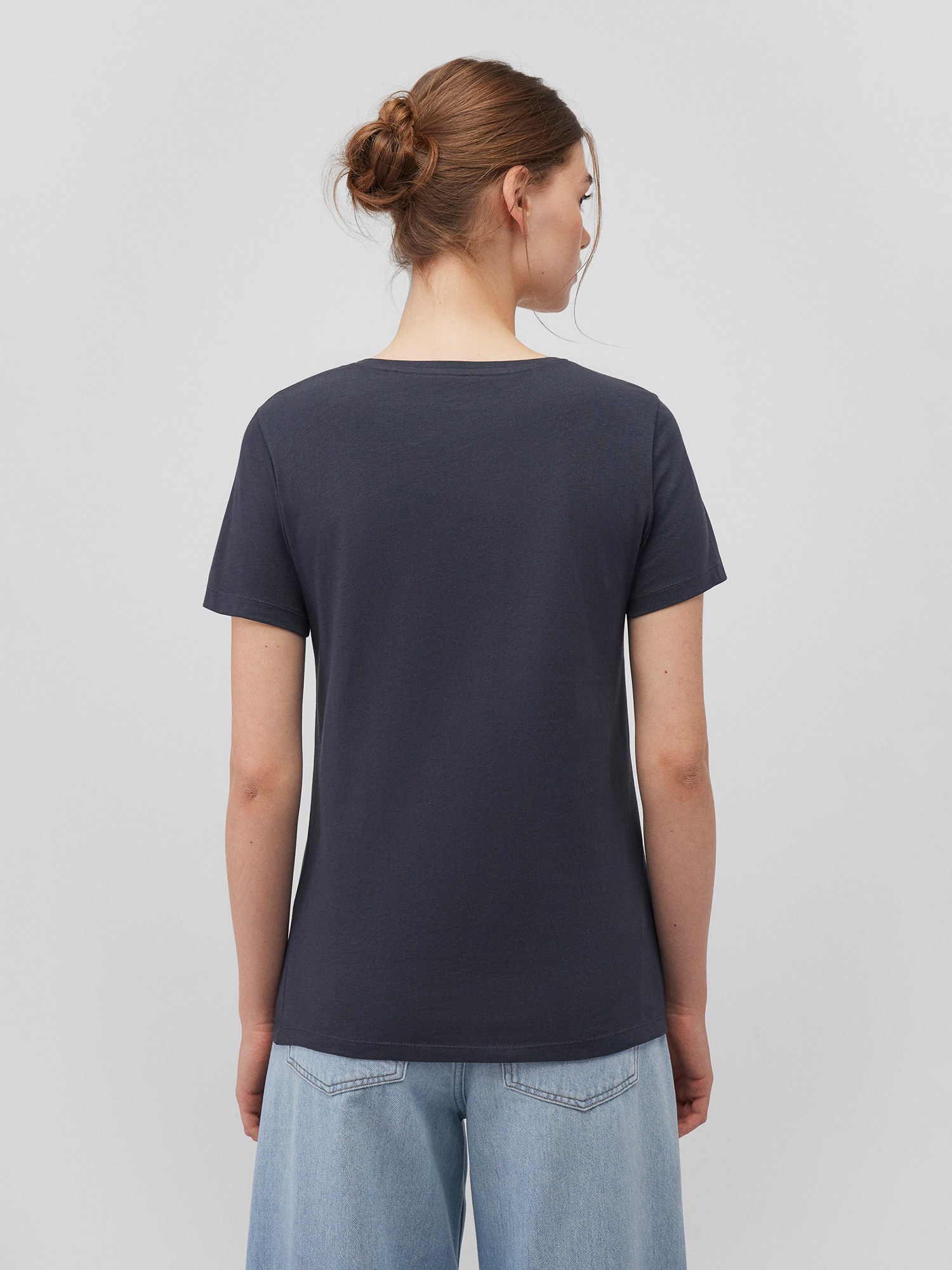 Mavi_25Spring1_phantom_1612958-86952_2.jpg Kurzarm T-Shirt mit Motiv Print und Rundhalsausschnitt