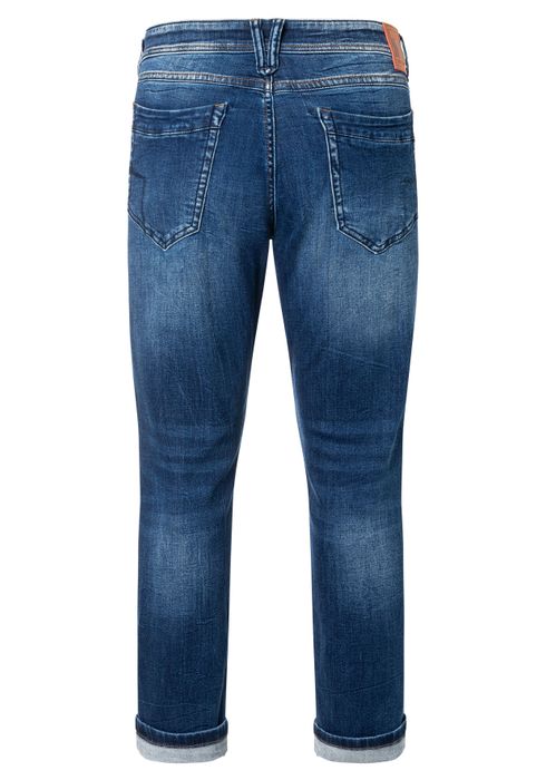 Timezone Jeans mit Stretchbund und verblasster Waschung – Blau, Bild 6