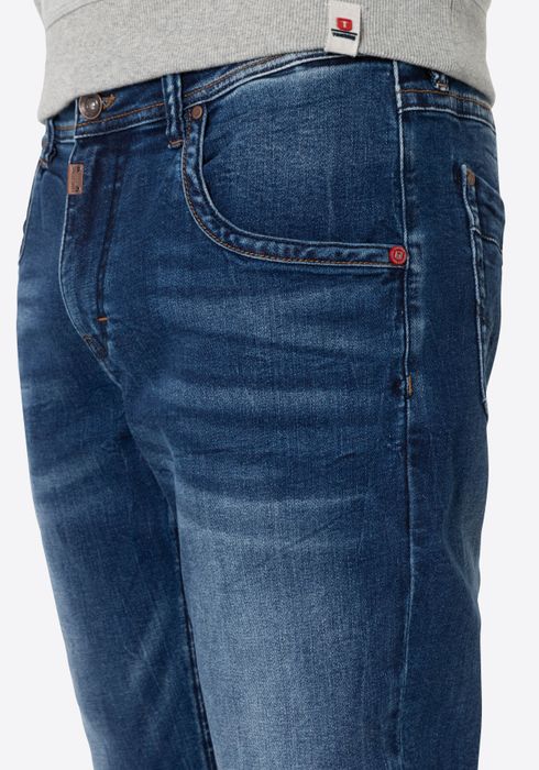 Timezone Jeans mit Stretchbund und verblasster Waschung – Blau, Bild 4
