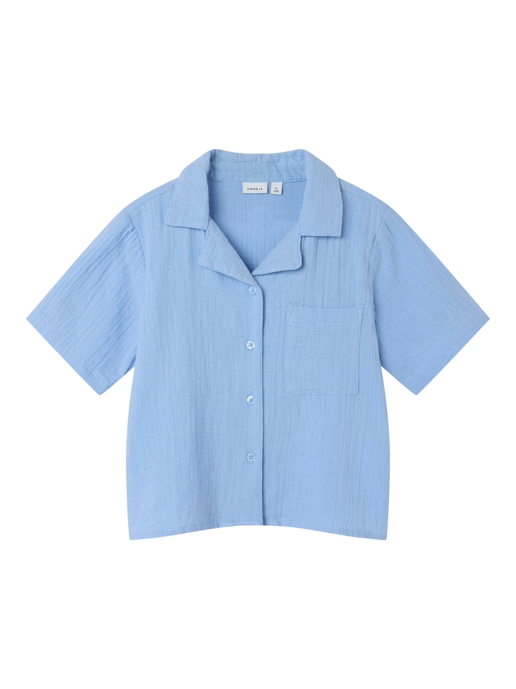 NAME-IT_Springsummer_4746774_13240427.jpg Kurzärmeliges Kinder-Hemd mit Brusttasche und Kragen