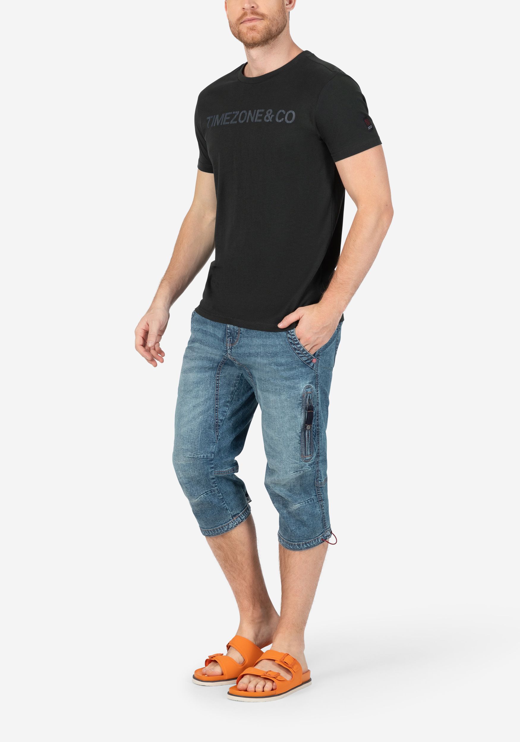 TIMEZONE-Gmb_SS25_3833_25-10027-00-3444_6.jpg Herren Cargobermudas mit Seitentaschen Modisch Sommermode