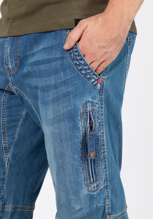 Timezone Timezone Herren Cargobermudas mit Seitentaschen Modisch – Blau, Bild 4