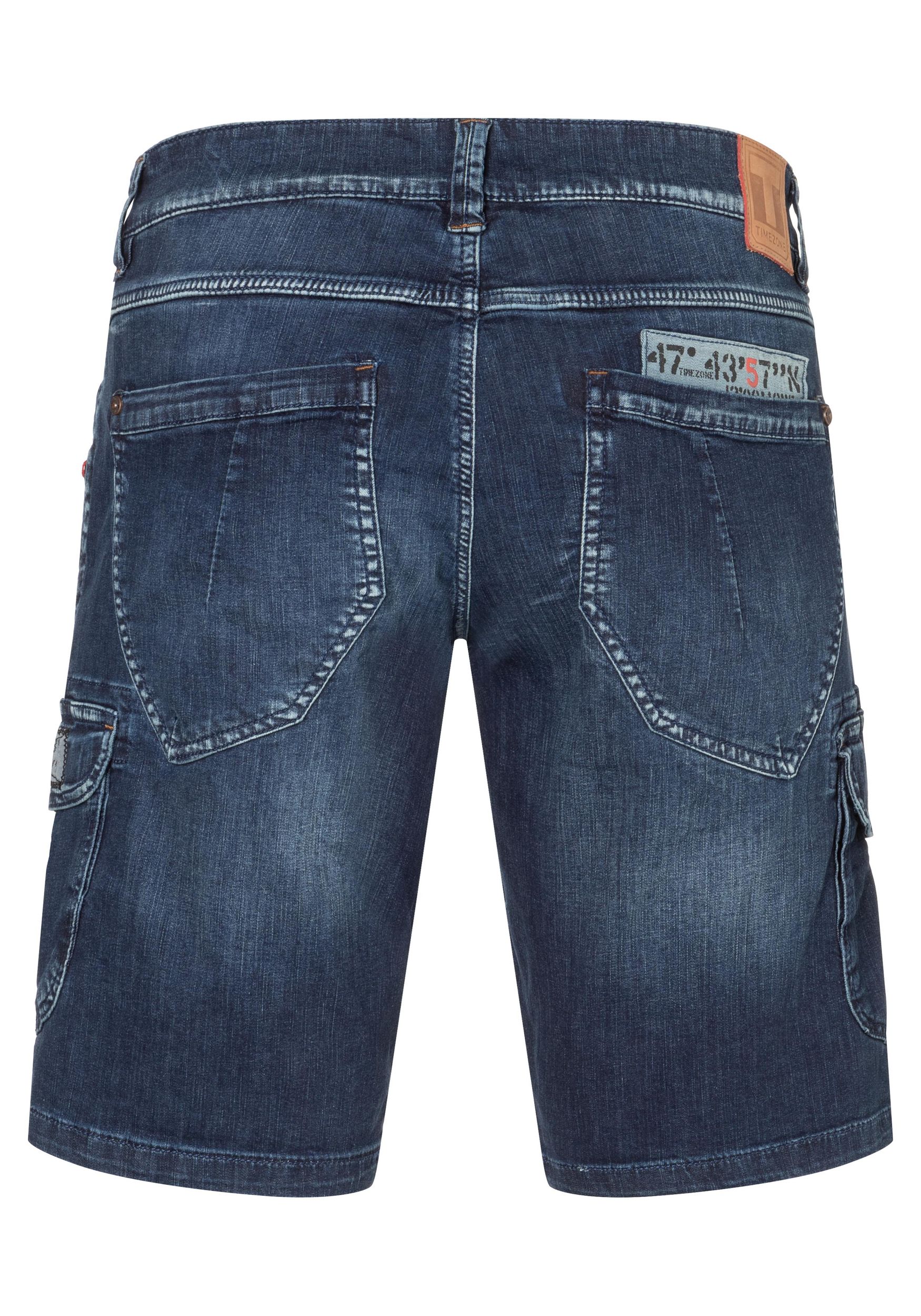 TIMEZONE-Gmb_SS25_30049_25-10025-00-3444_2.jpg Denim Bermuda Jeans Shorts mit Cargo-Taschen