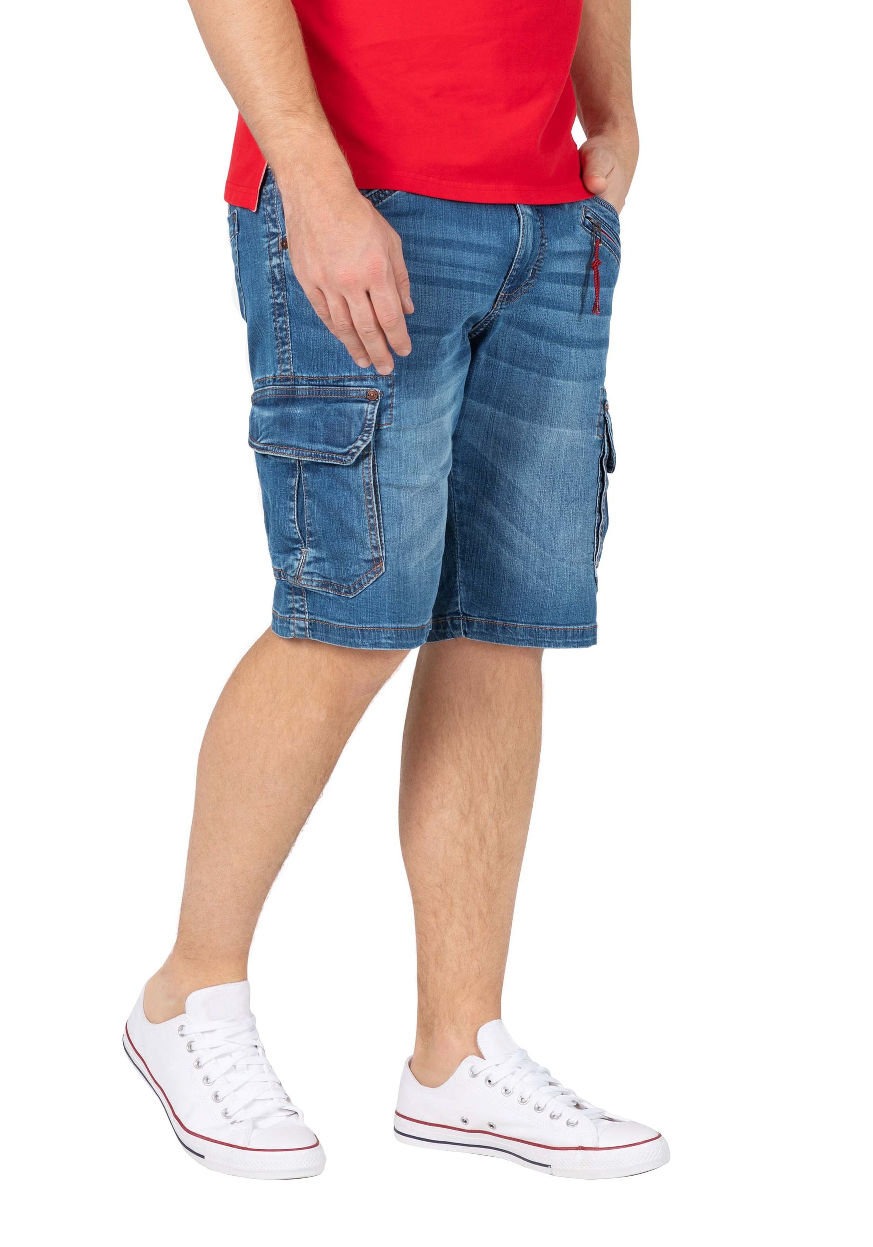 TIMEZONE-Gmb_SS25_3819_25-10025-00-3444_3.jpg Denim Bermuda Jeans Shorts mit Cargo-Taschen