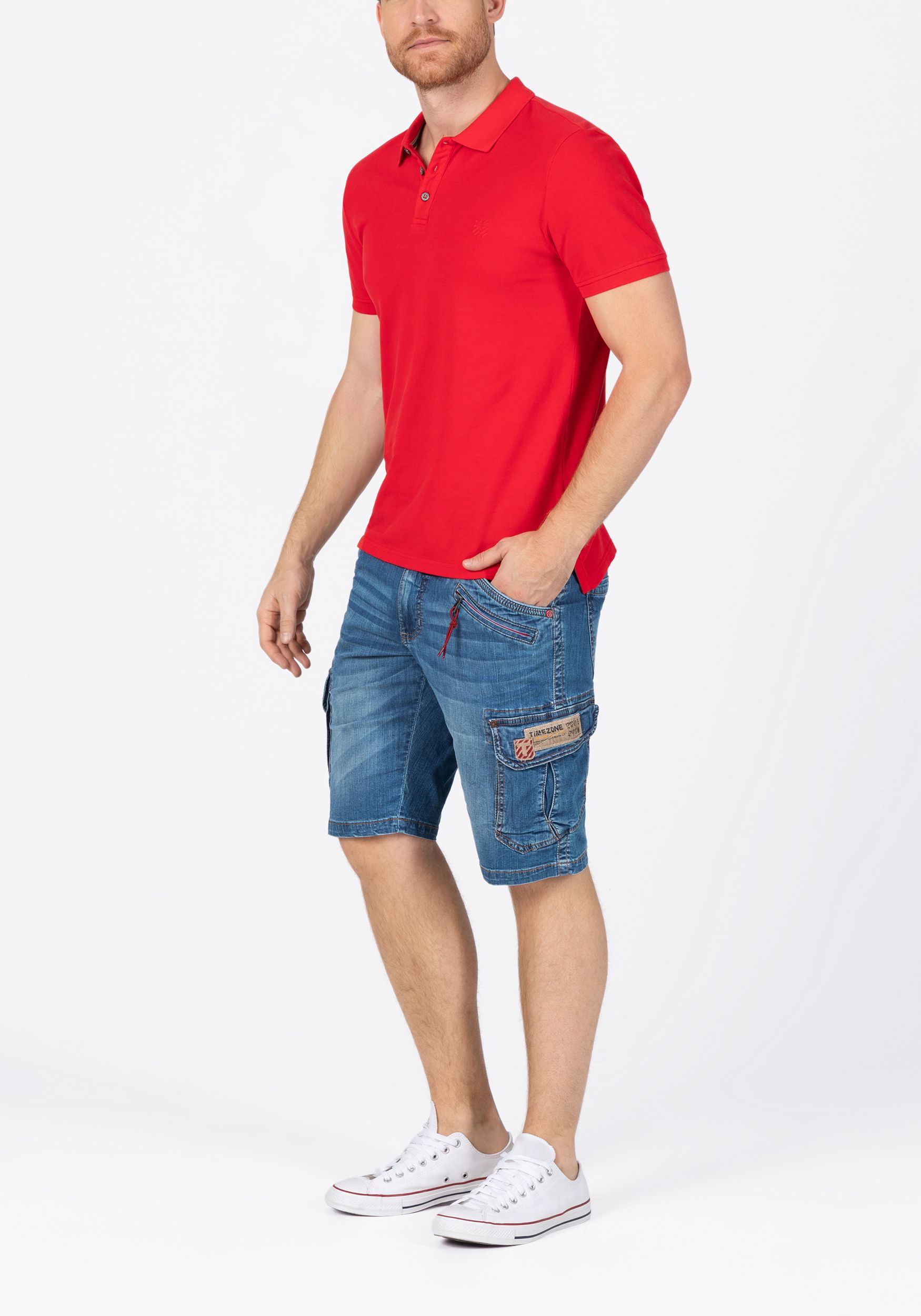 TIMEZONE-Gmb_SS25_3819_25-10025-00-3444_6.jpg Denim Bermuda Jeans Shorts mit Cargo-Taschen