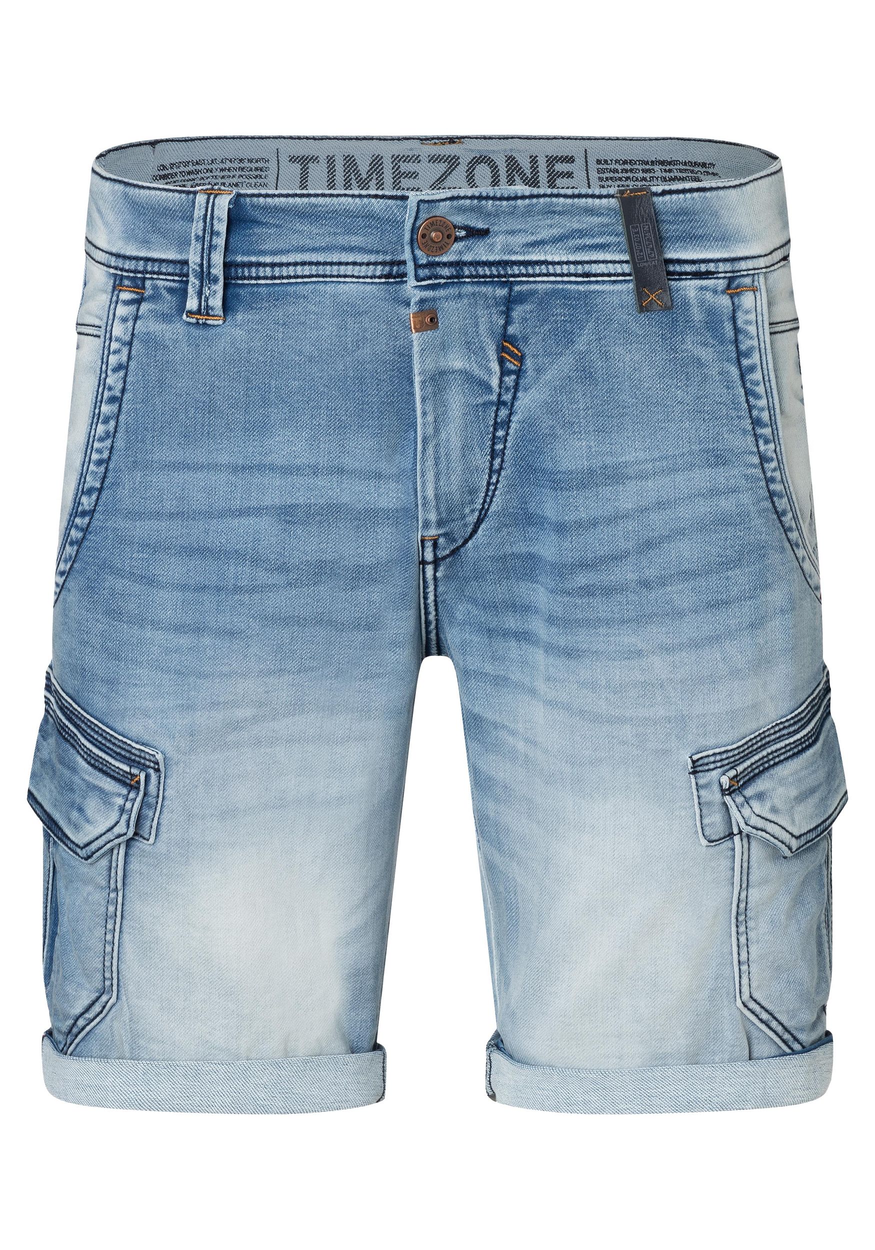 TIMEZONE-Gmb_SS25_3676_25-10021-40-3058.jpg Jeansshorts mit Cargotaschen und Umschlag