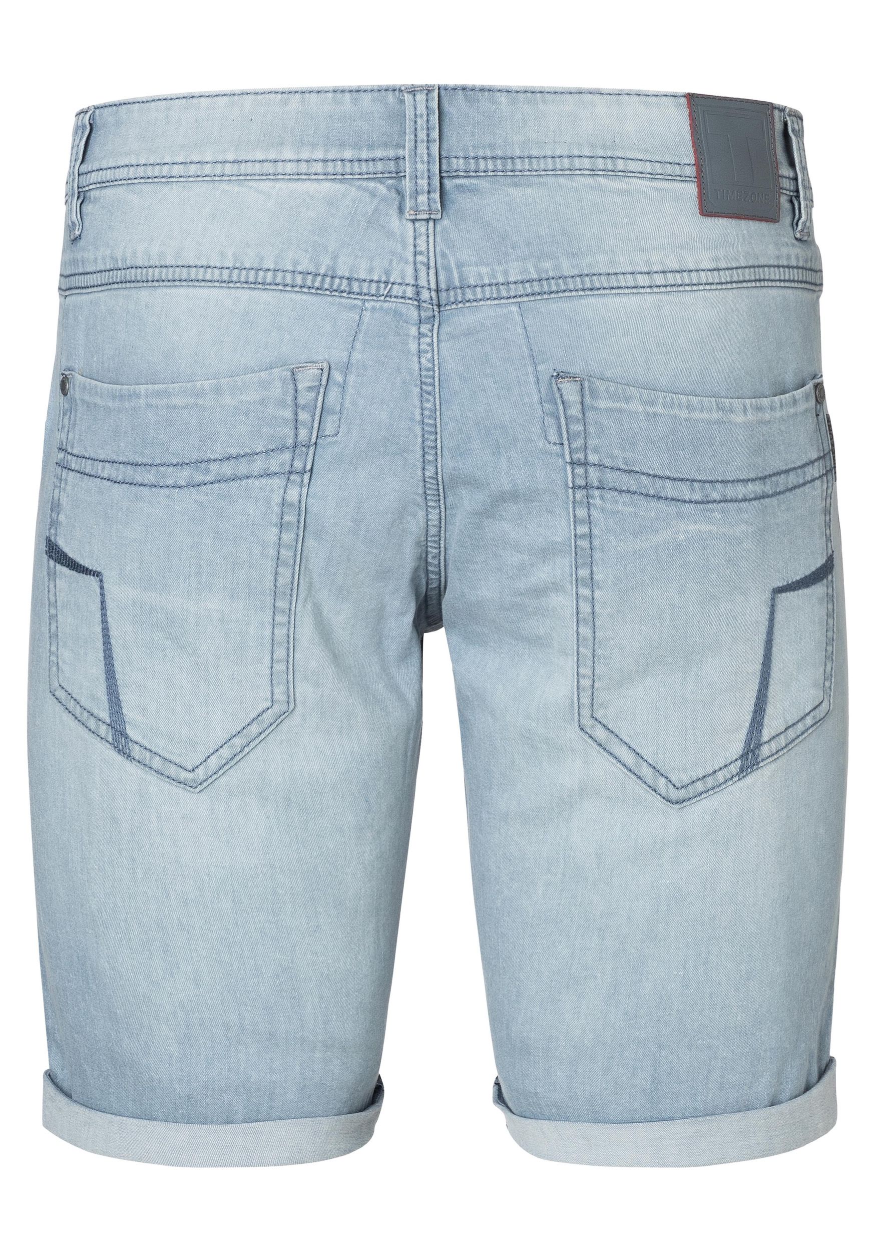 TIMEZONE-Gmb_SS25_3703_25-10013-00-3453_2.jpg Jeansshorts mit umgeschlagenem Saum und Logo-Detail