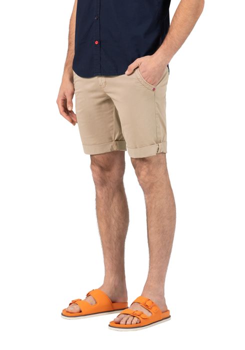 Timezone Timezone Feine Chino Bermuda Shorts mit 5-Pocket Design – Beige, Bild 4