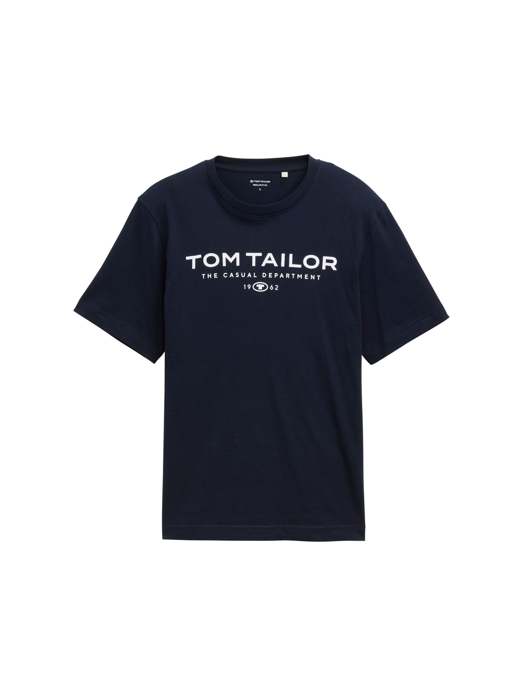 Tom-Tailor_202512_10668_1045773.jpg T-Shirt mit Rundhalsausschnitt und Logo-Print 1962