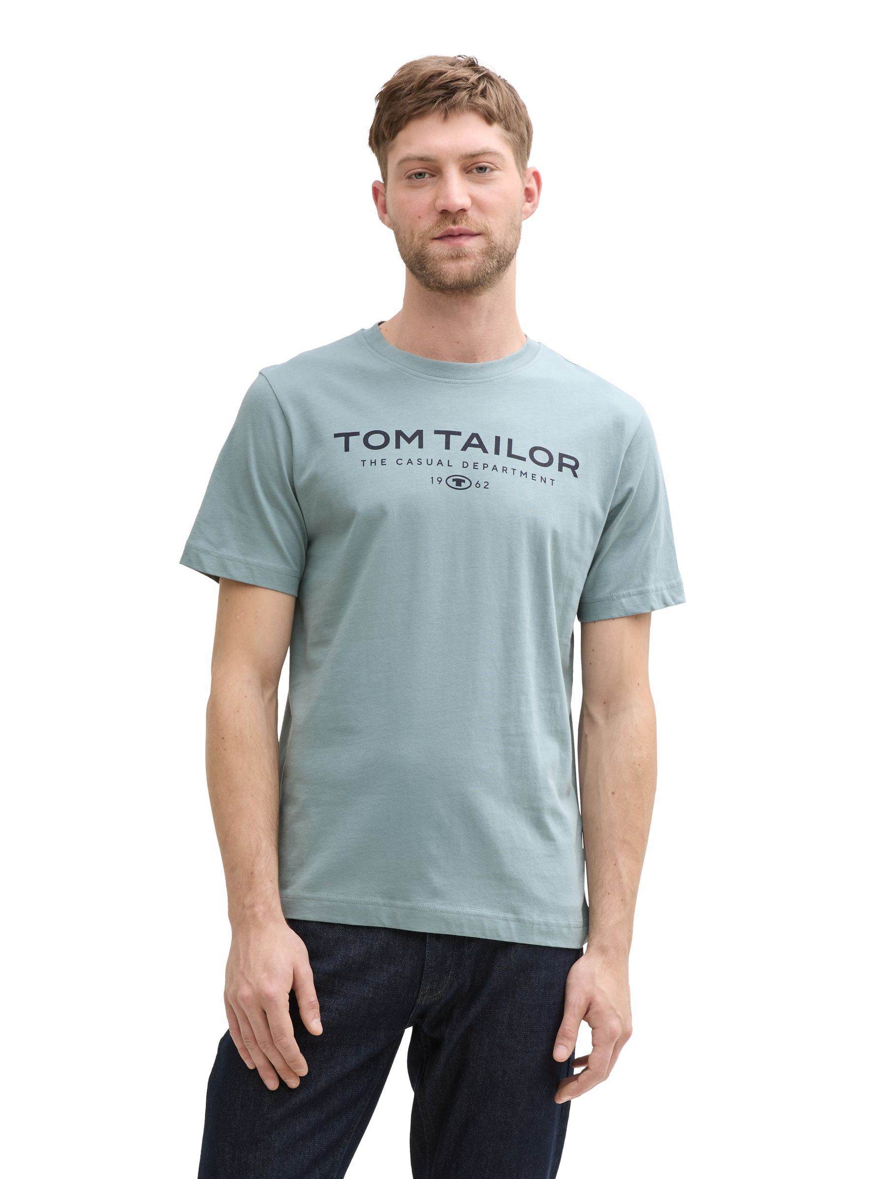 Tom-Tailor_202512_27475_1045773_4.jpg T-Shirt mit Rundhalsausschnitt und Logo-Print 1962