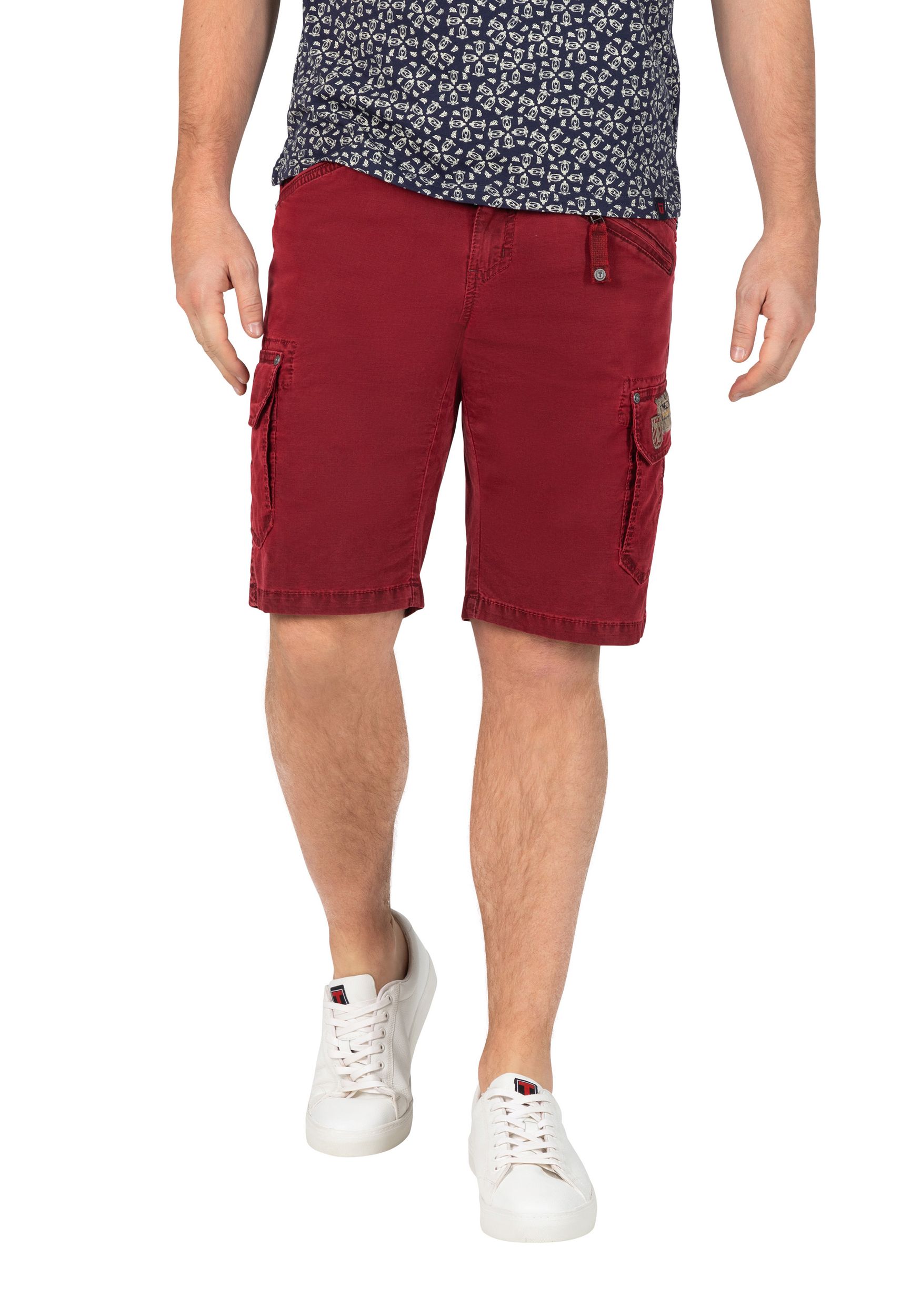 TIMEZONE-Gmb_SS25_5192_24-10051-06-1202_3.jpg Cargo Jeans Shorts mit Gürtel und Festem Stoff