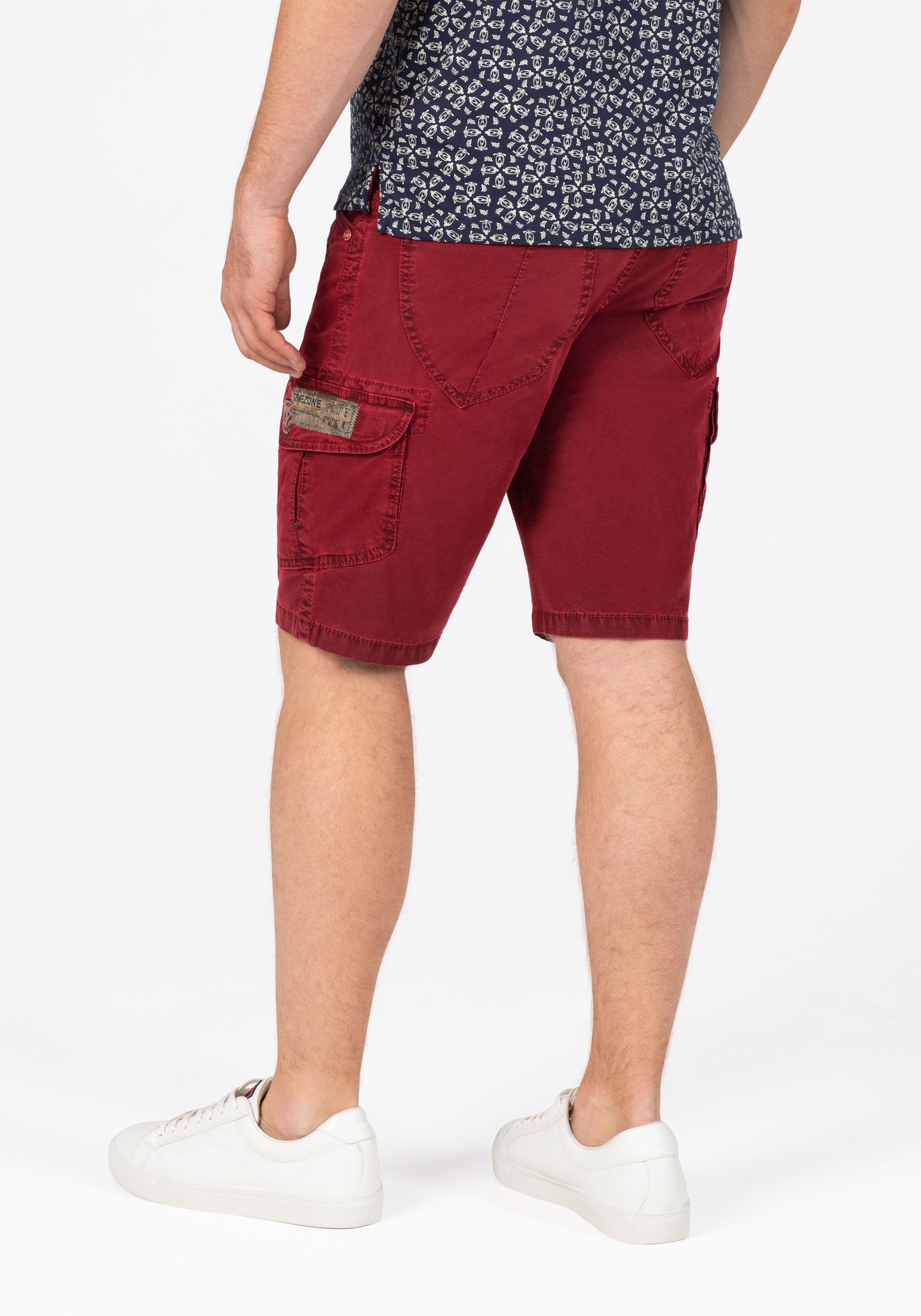 TIMEZONE-Gmb_SS25_5192_24-10051-06-1202_4.jpg Cargo Jeans Shorts mit Gürtel und Festem Stoff
