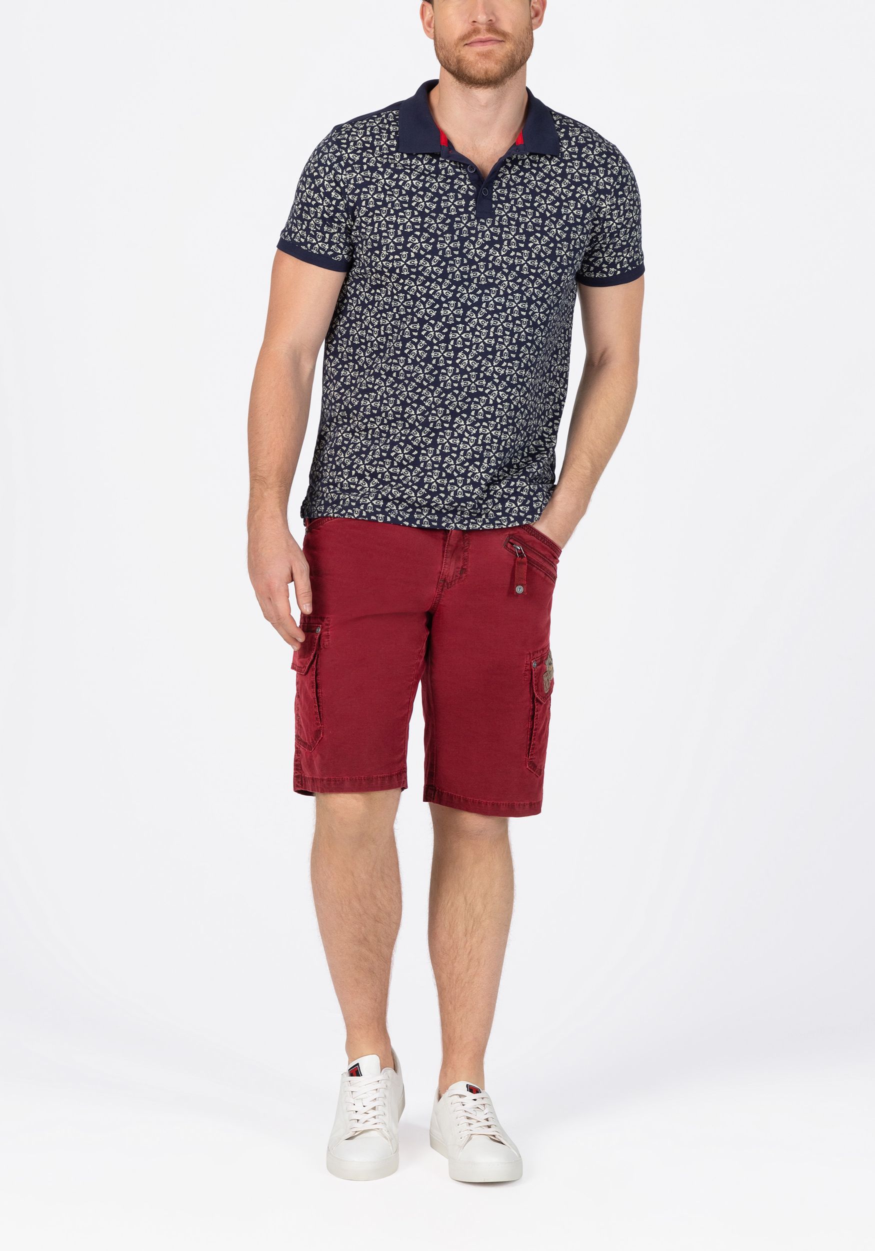 TIMEZONE-Gmb_SS25_5192_24-10051-06-1202_6.jpg Cargo Jeans Shorts mit Gürtel und Festem Stoff