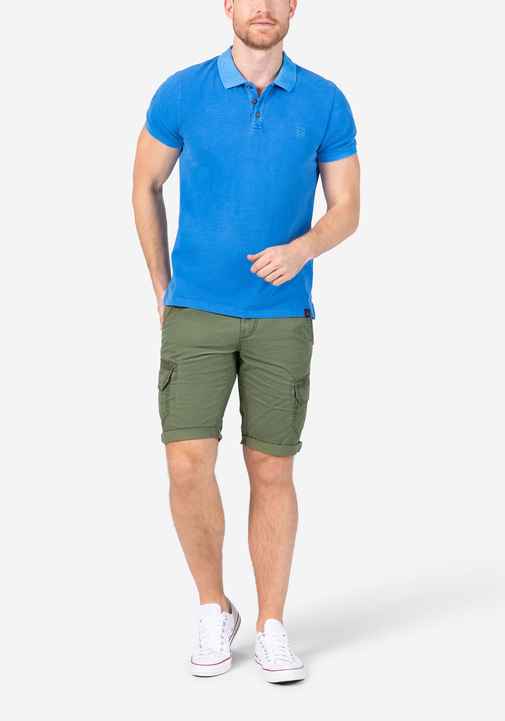 TIMEZONE-Gmb_SS25_4727_24-10032-10-1215_6.jpg Einfarbige Chino Cargo-Shorts mit Taschen