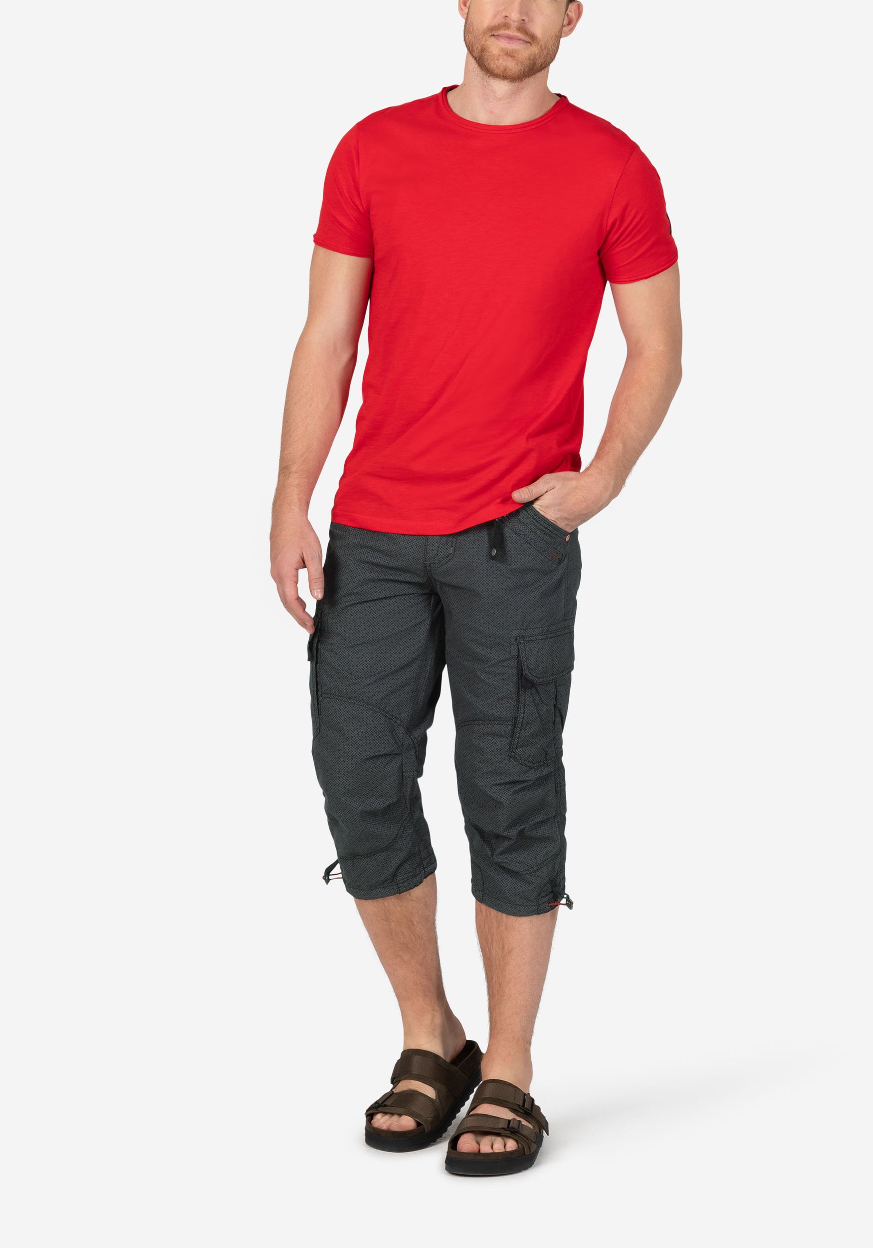 Timezone Timezone Chino Cargohose mit Gürtel Capri Design – Schwarz, Bild 2